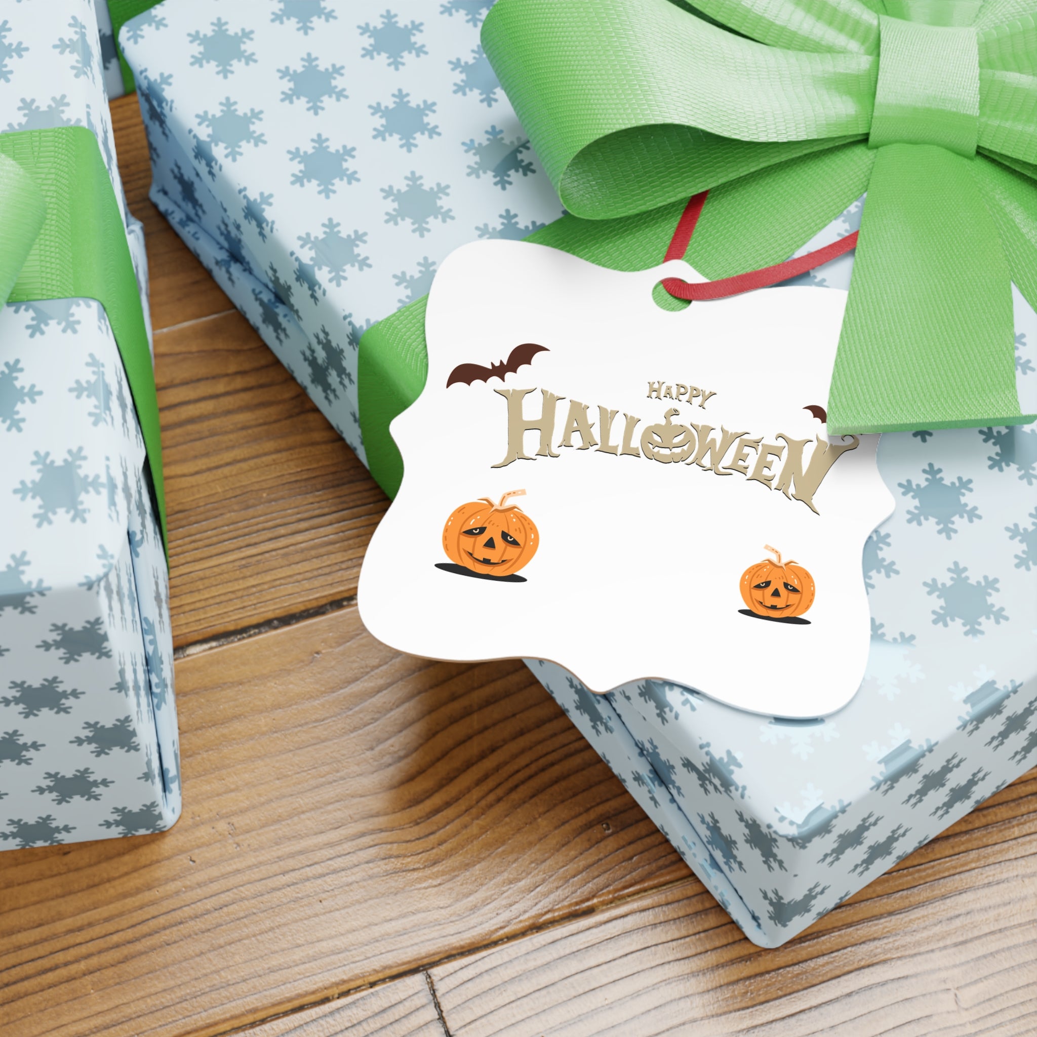 Happy Halloween with Pumpkin | Aluminum Ornaments