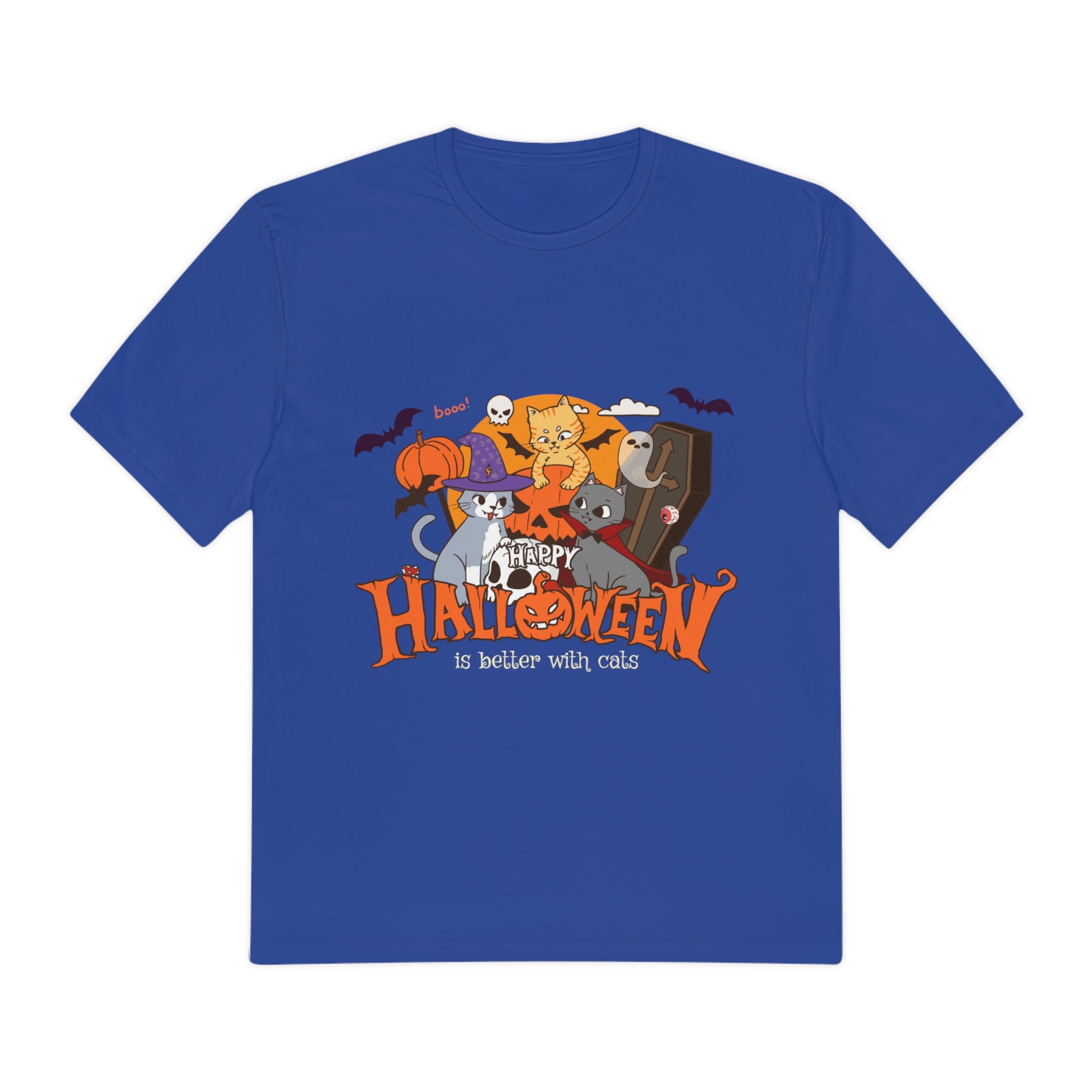 Halloween with Witch's Cats | Perfect Weight® Tee