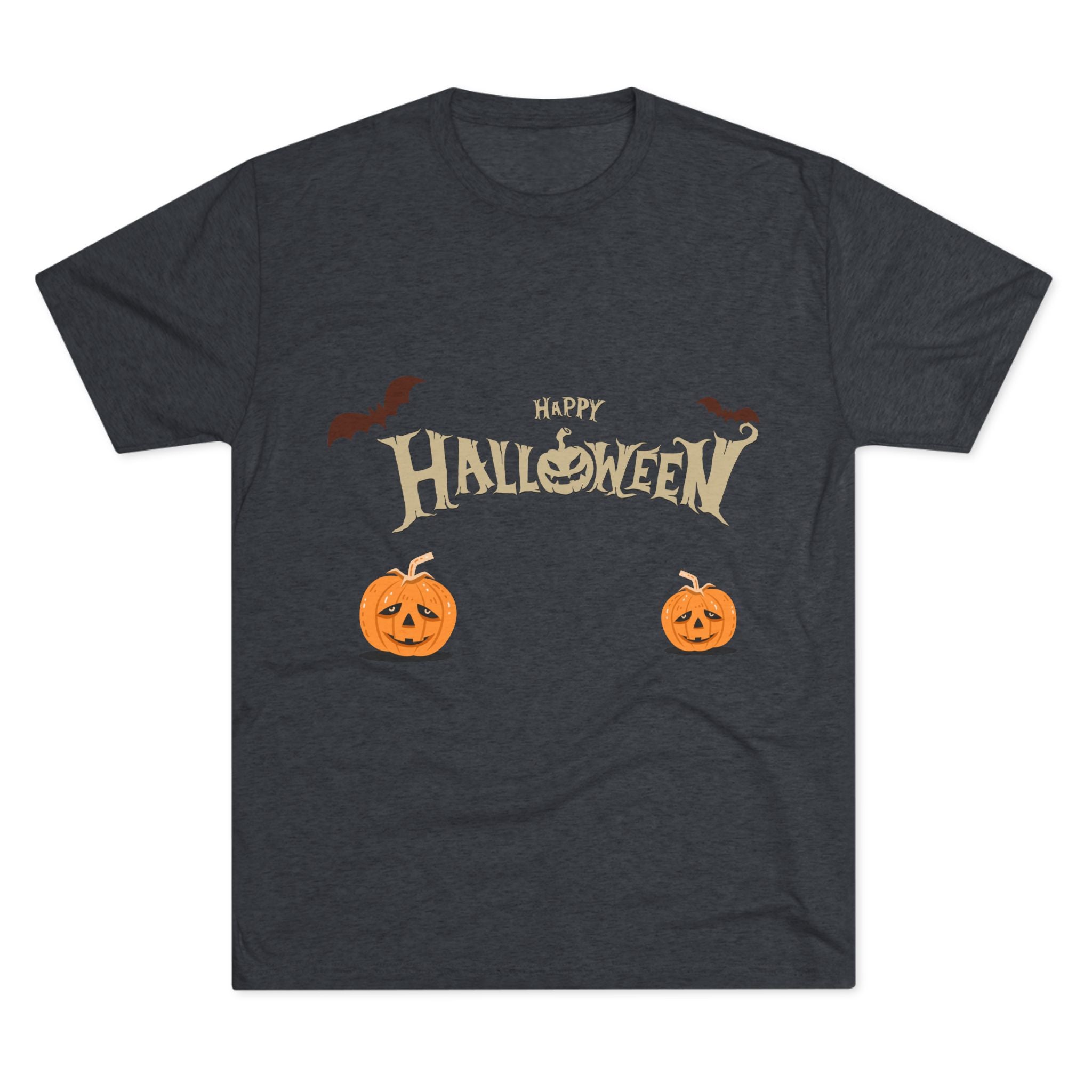 Halloween with Pumpkins | Unisex Tri-Blend Crew Tee