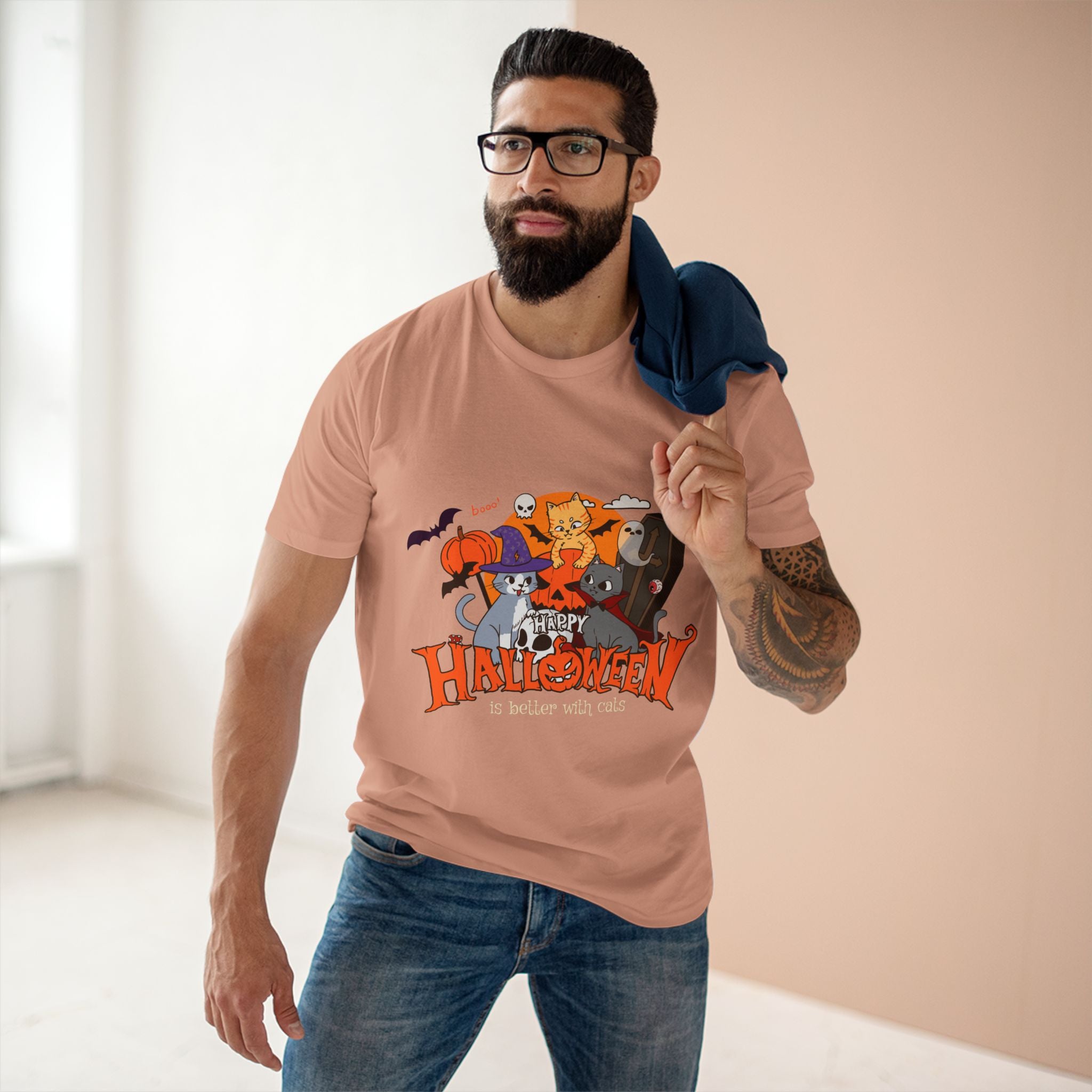 Halloween is Better with Cats | Men's Staple Tee