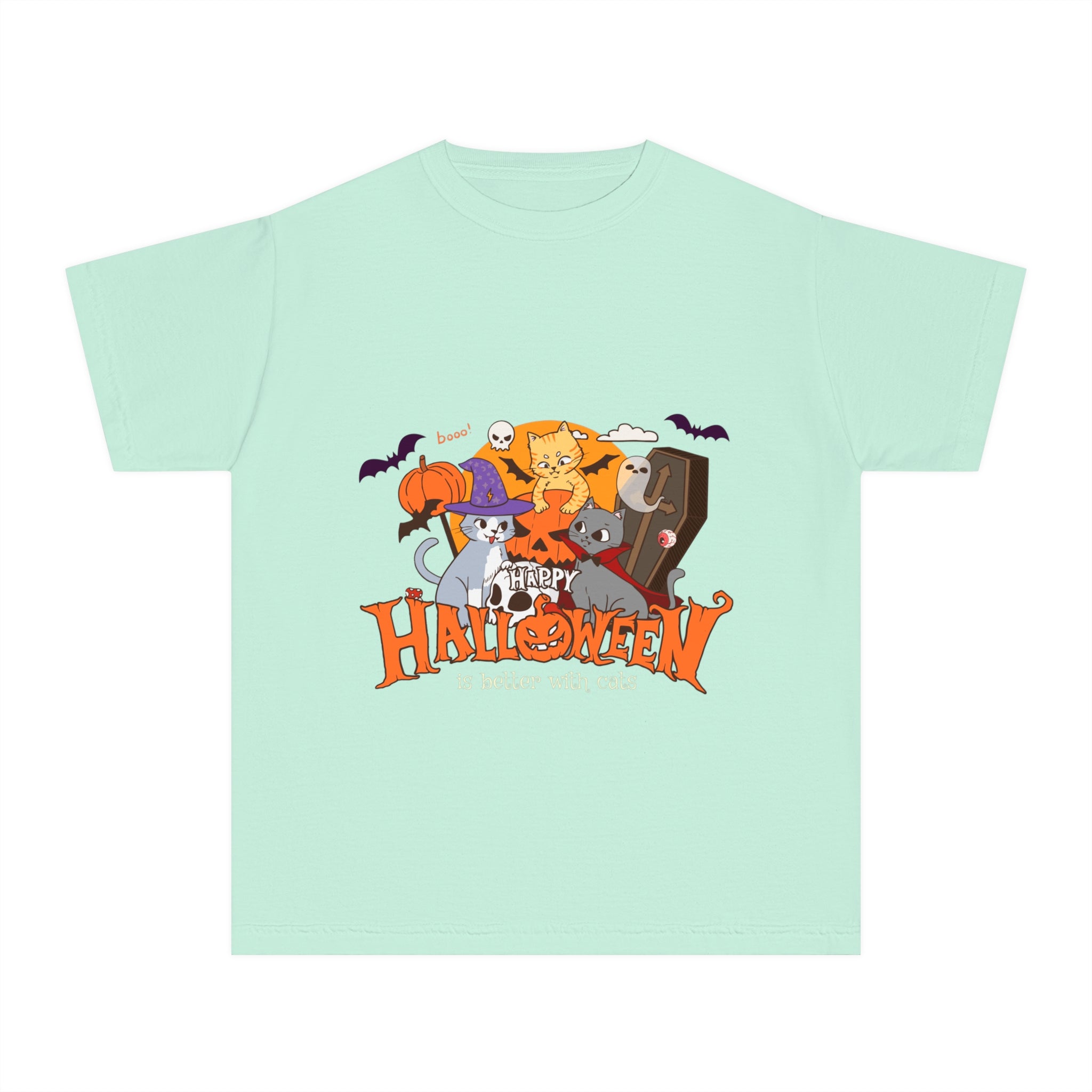 Halloween is Better with Cats | Youth Midweight Tee