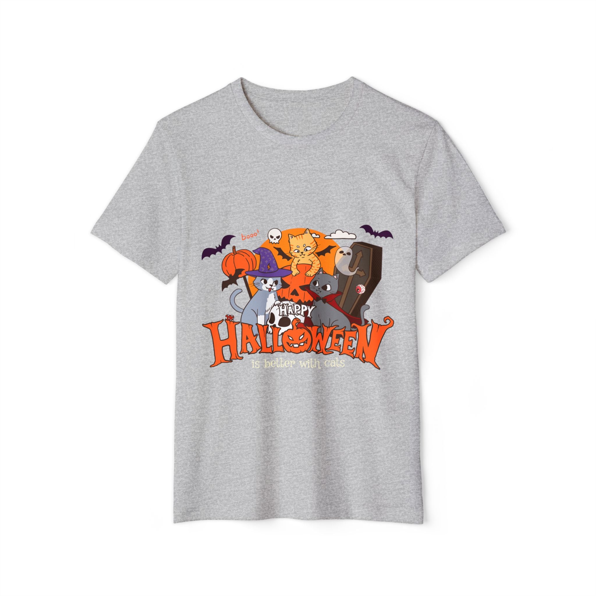 Halloween is Better with Cats | Unisex Recycled Organic T-Shirt