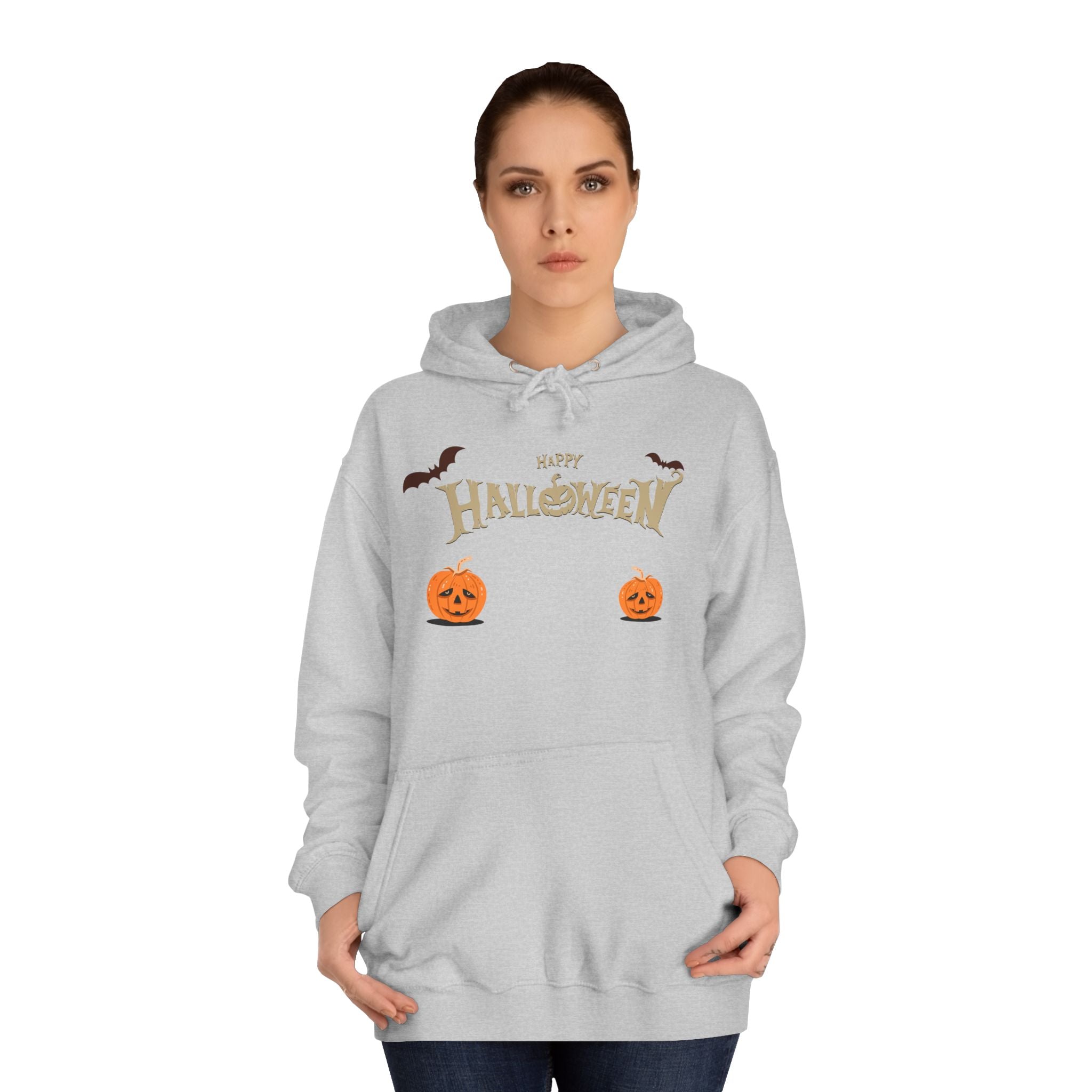 Halloween with Pumpkins | Unisex College Hoodie