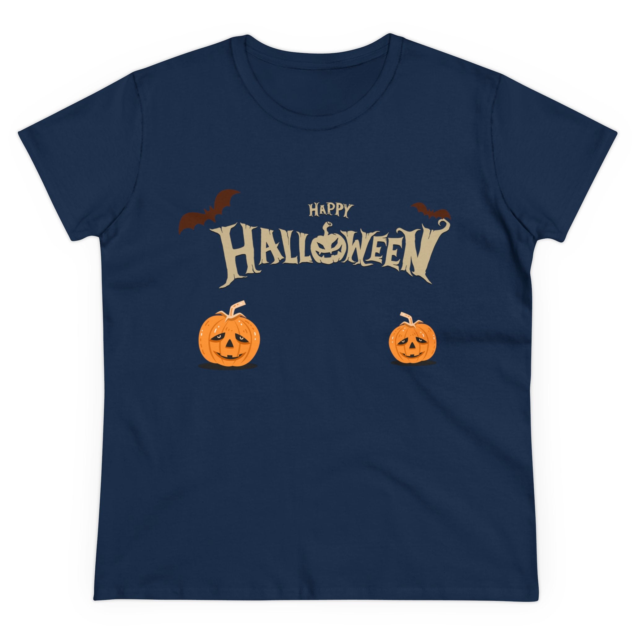 Halloween with Pumpkins | Women's Midweight Cotton Tee