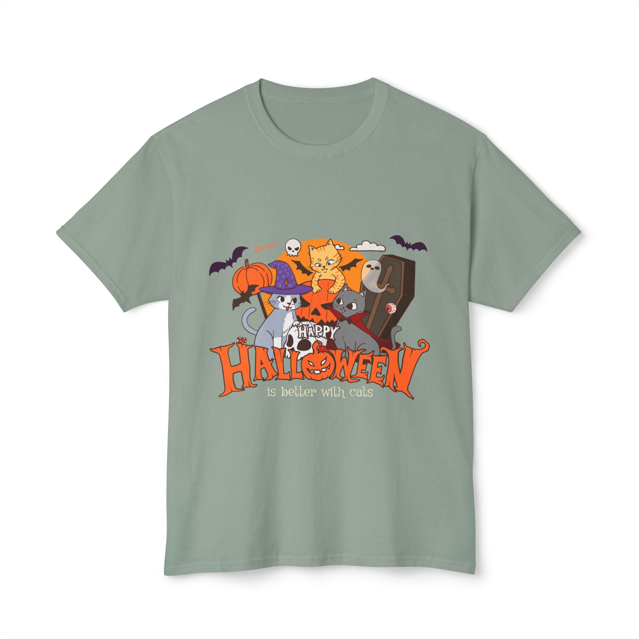 Halloween is Better with Cats | Unisex HD Cotton™ T-shirt