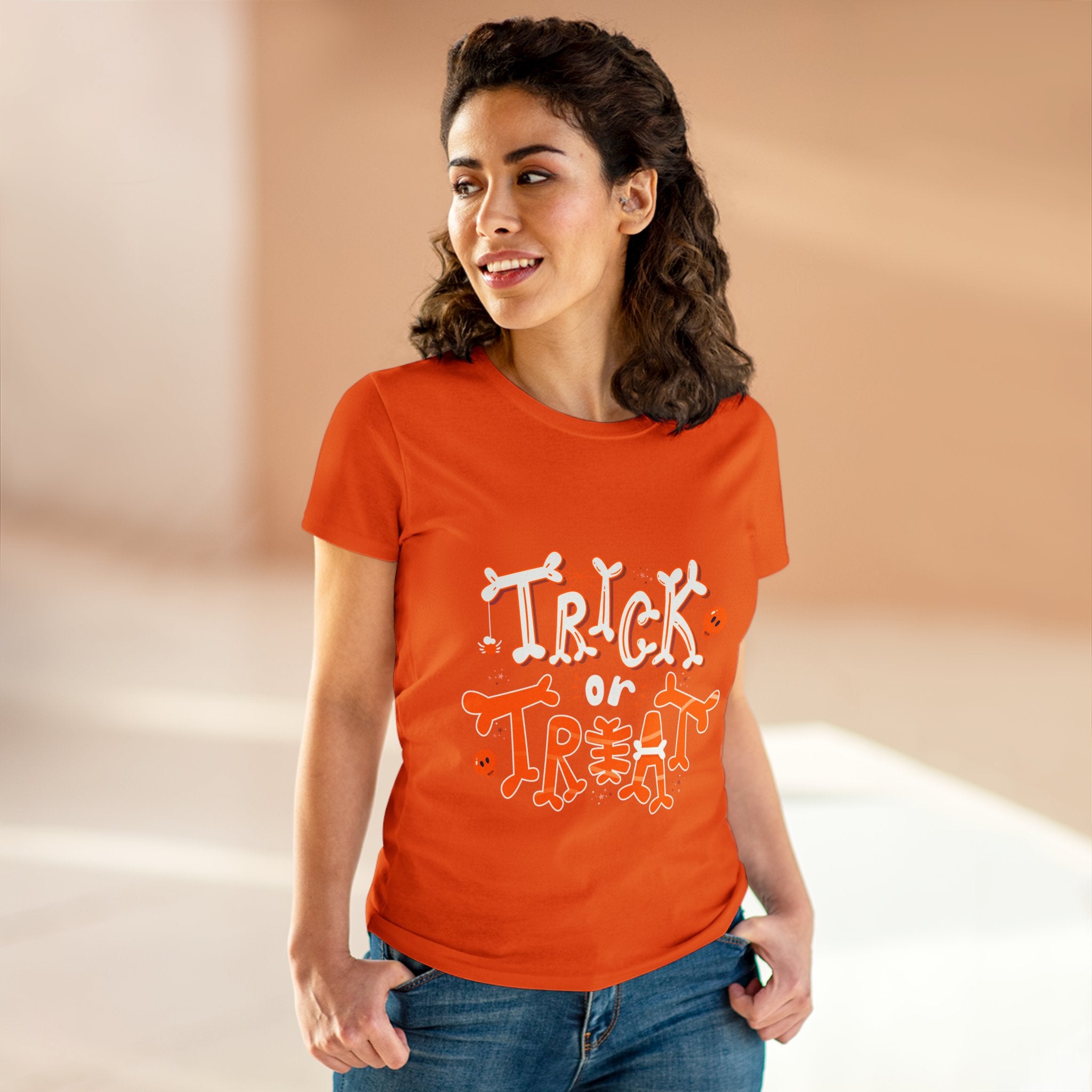 Halloween Trick or Treat | Women's Midweight Cotton Tee