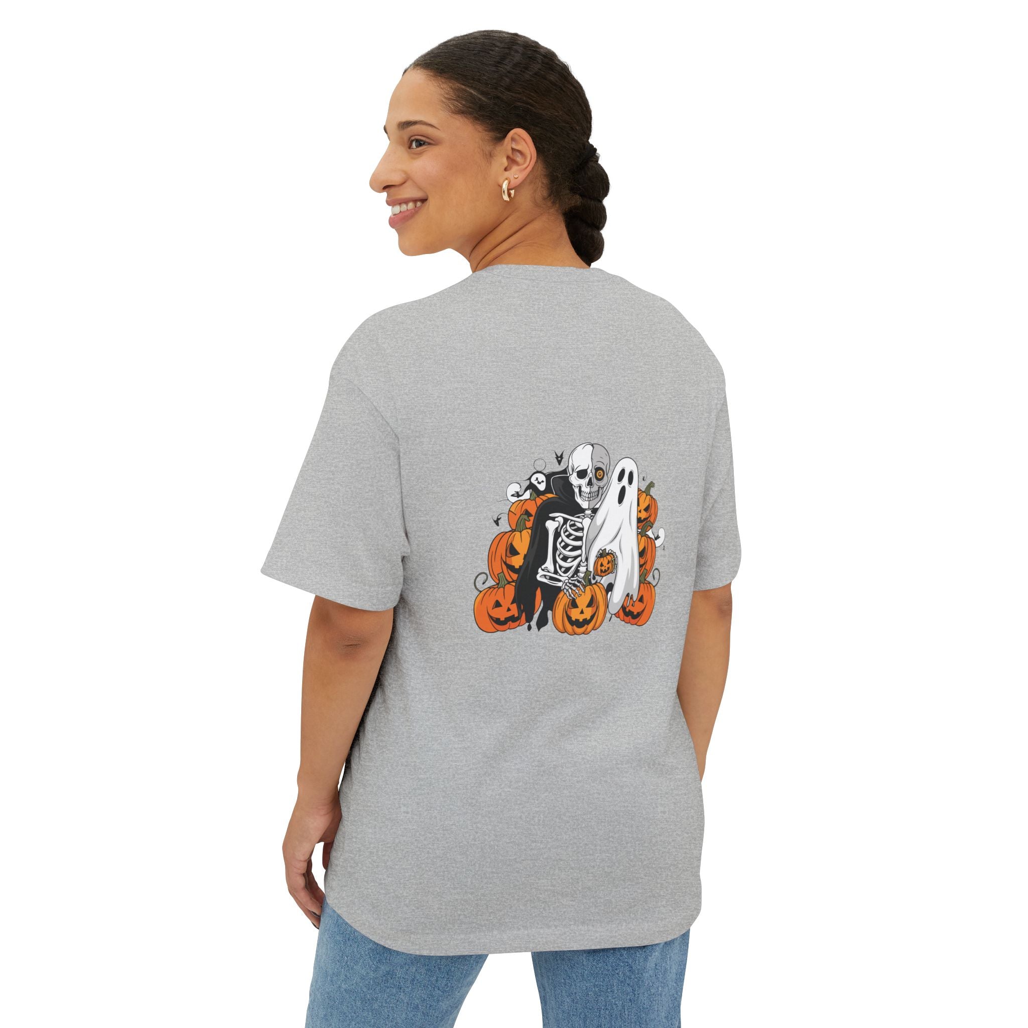 Halloween with Bats | Unisex Oversized Boxy Tee