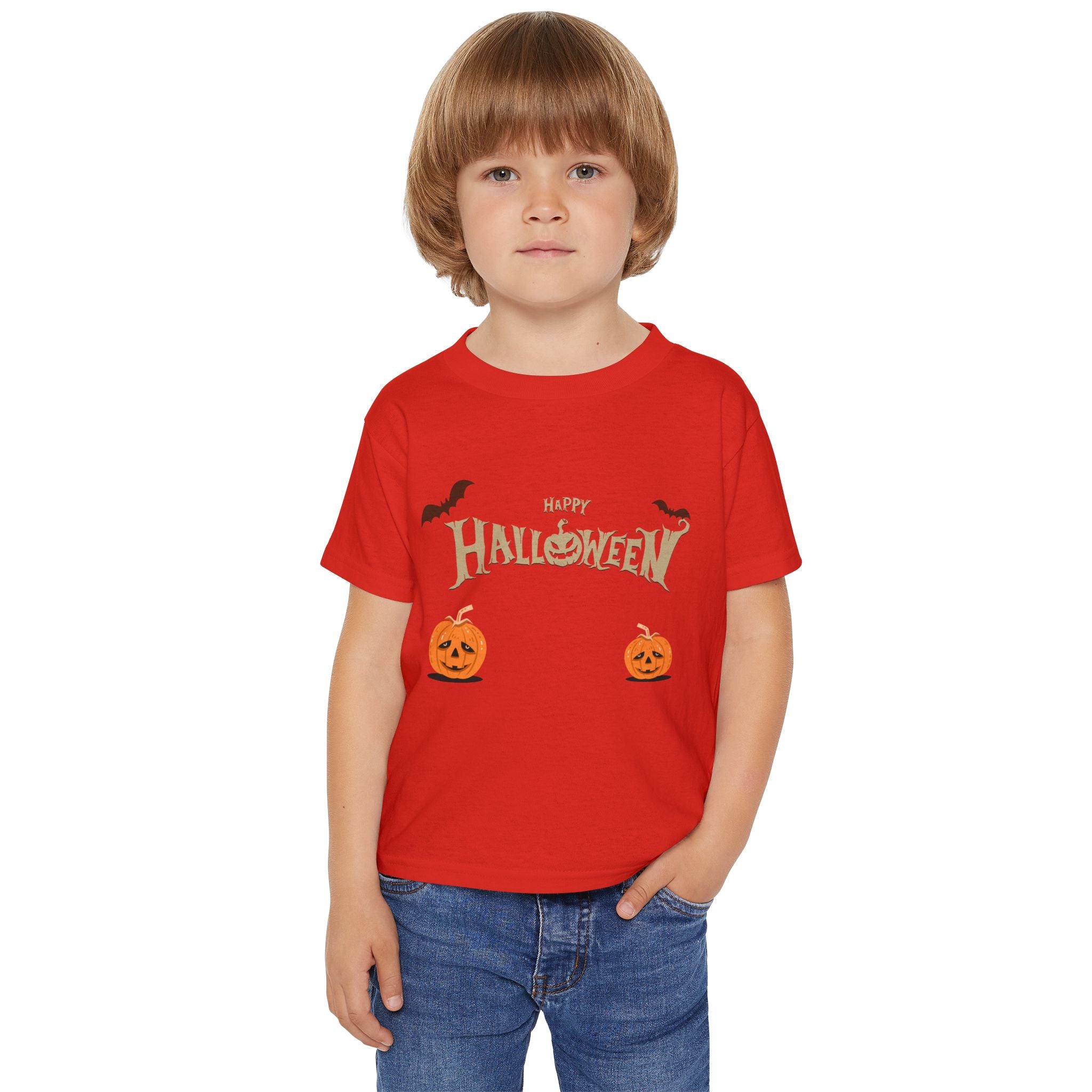 Halloween with Pumpkins | Heavy Cotton Toddler T-shirt