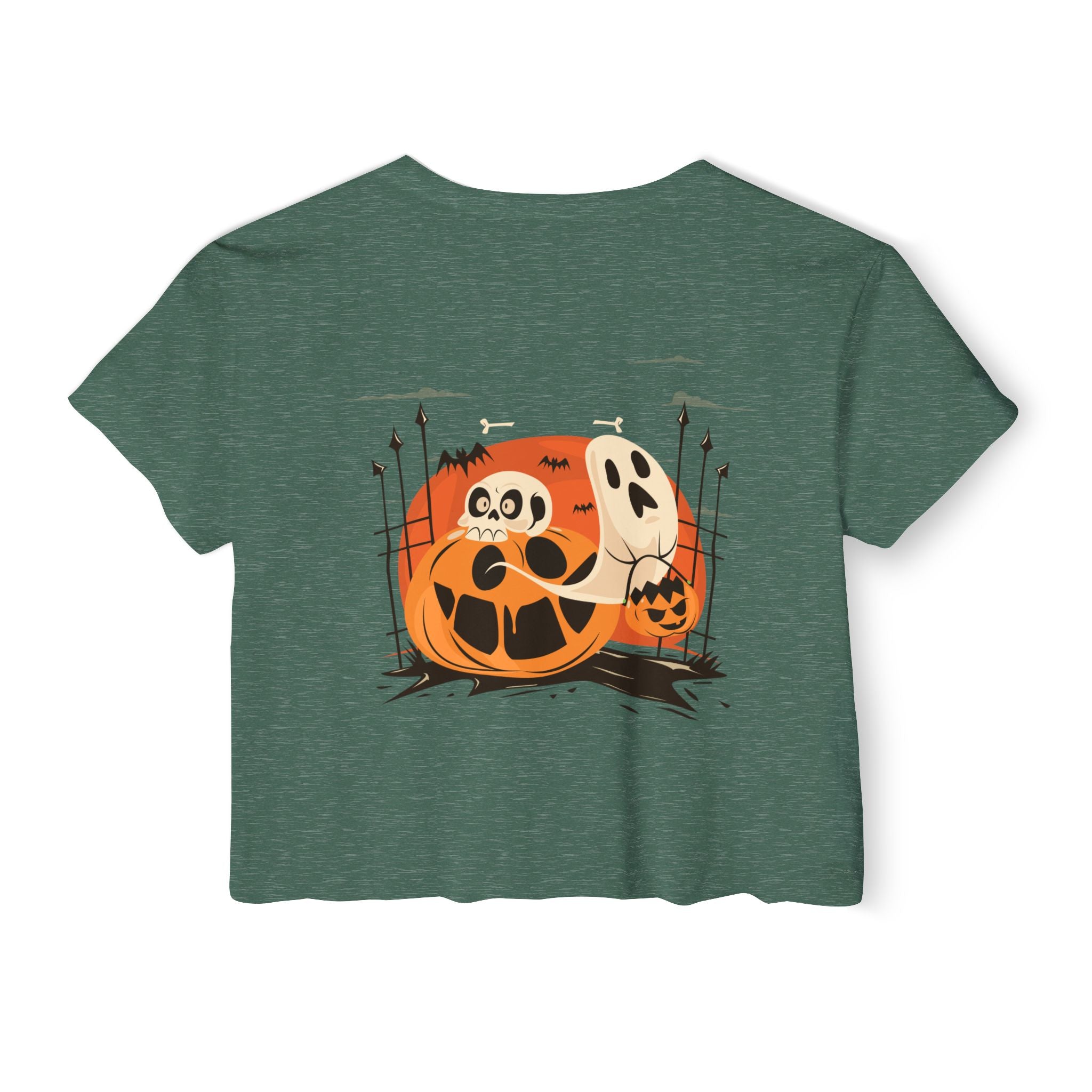 Halloween with Pumpkins | Women's Festival Crop Top