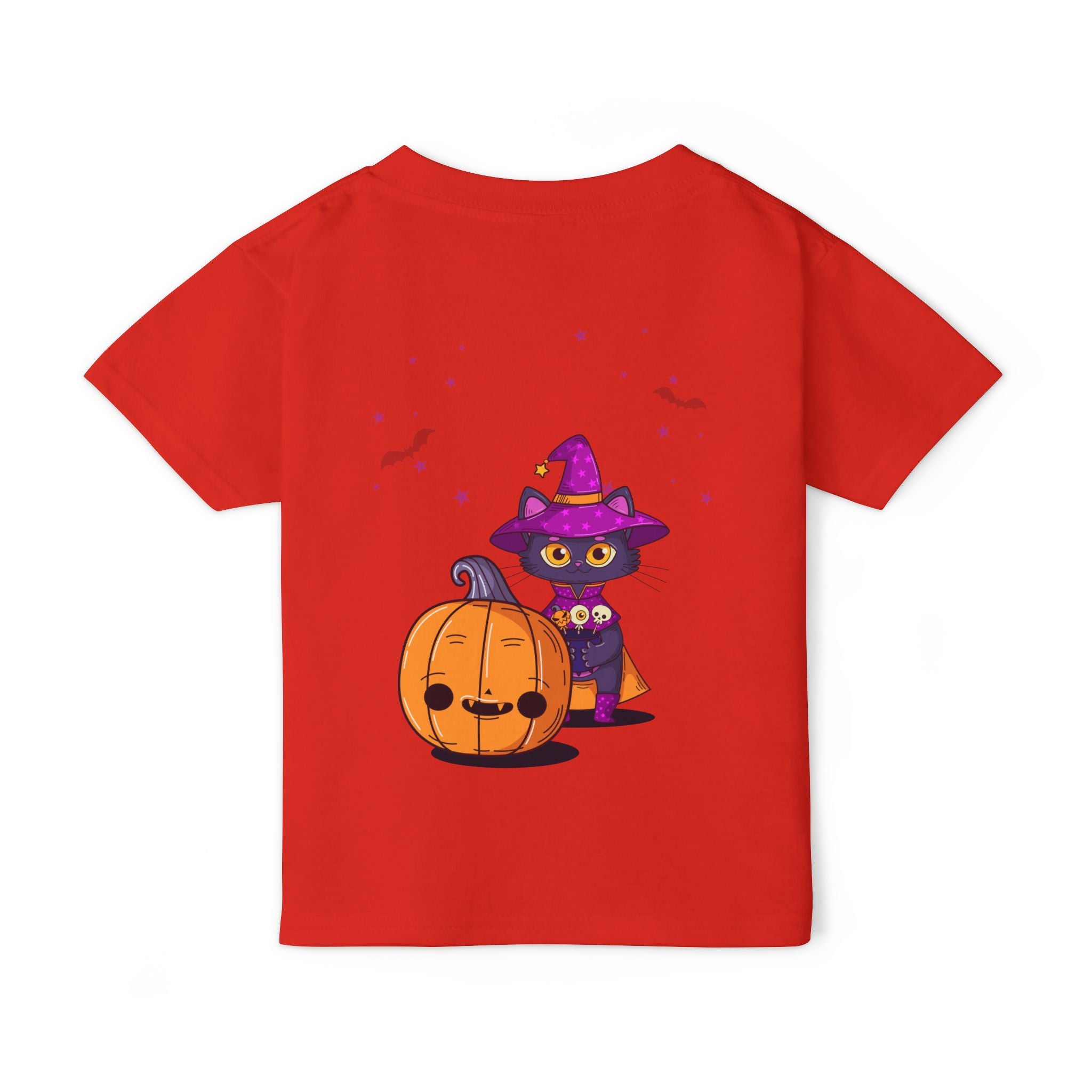 Halloween with Witch's Cats | Heavy Cotton Toddler T-shirt