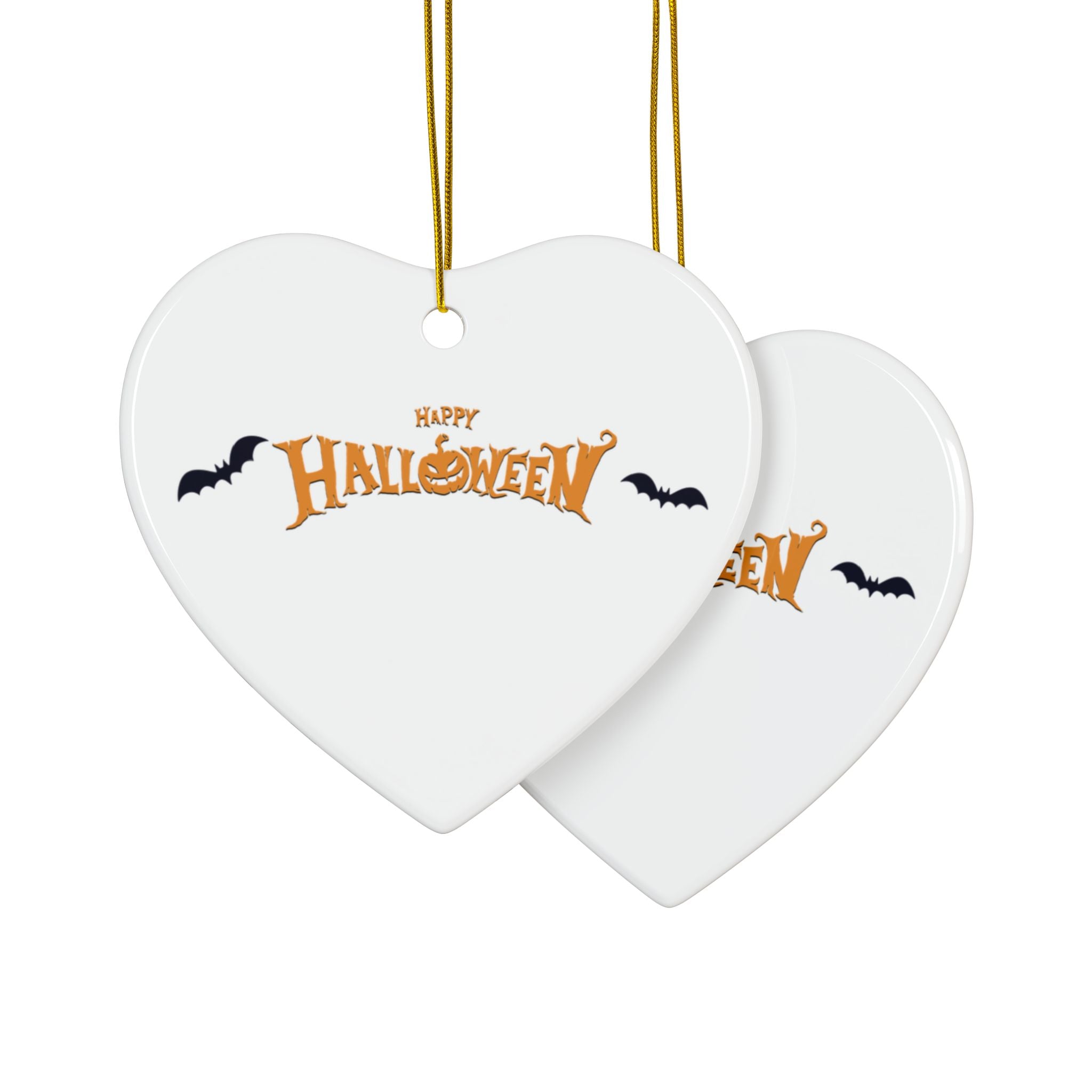 Halloween with Bats | Ceramic Ornaments