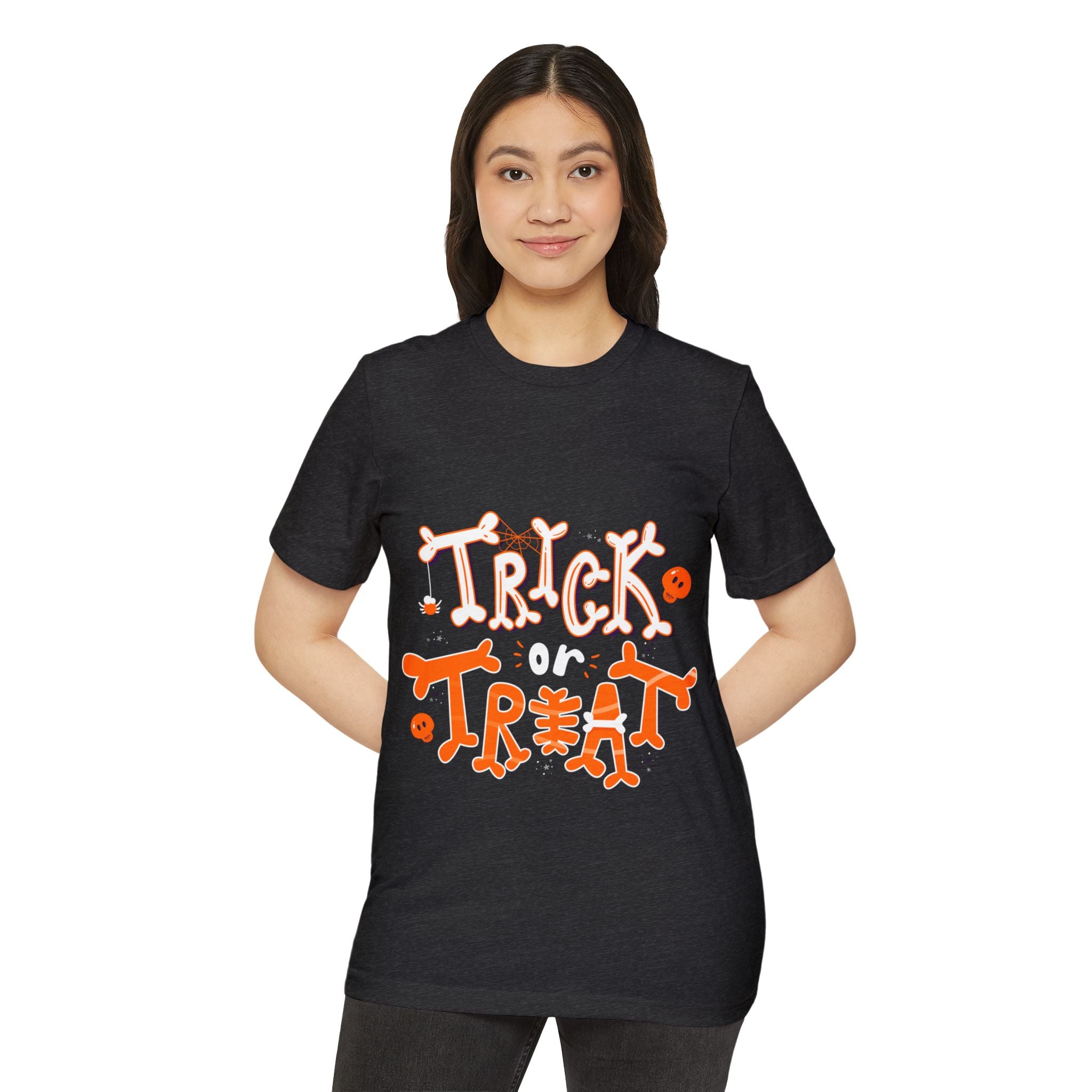 Halloween Trick or Treat | Unisex Recycled Organic T-Shirt