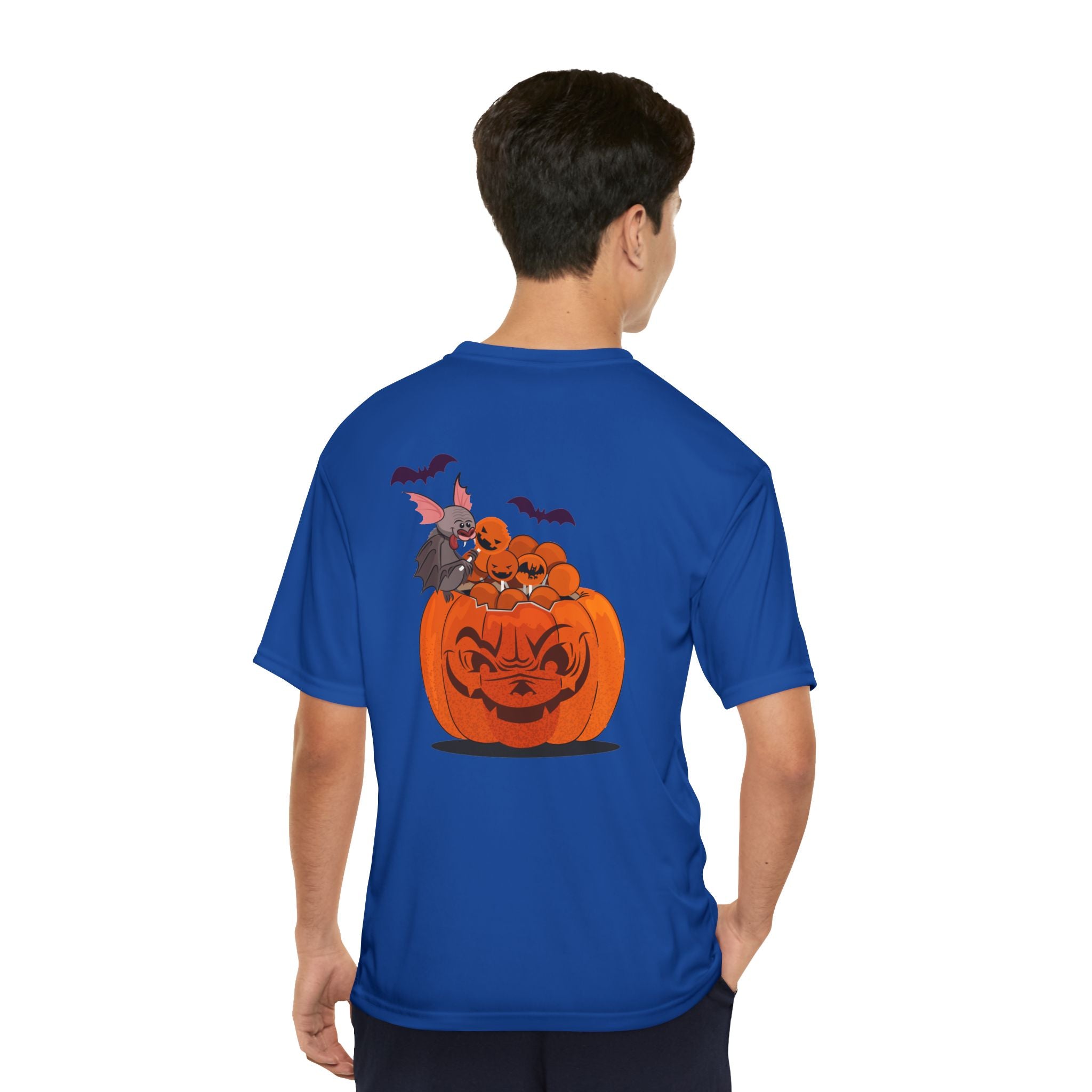 Halloween with Pumpkins | Men's Performance T-Shirt