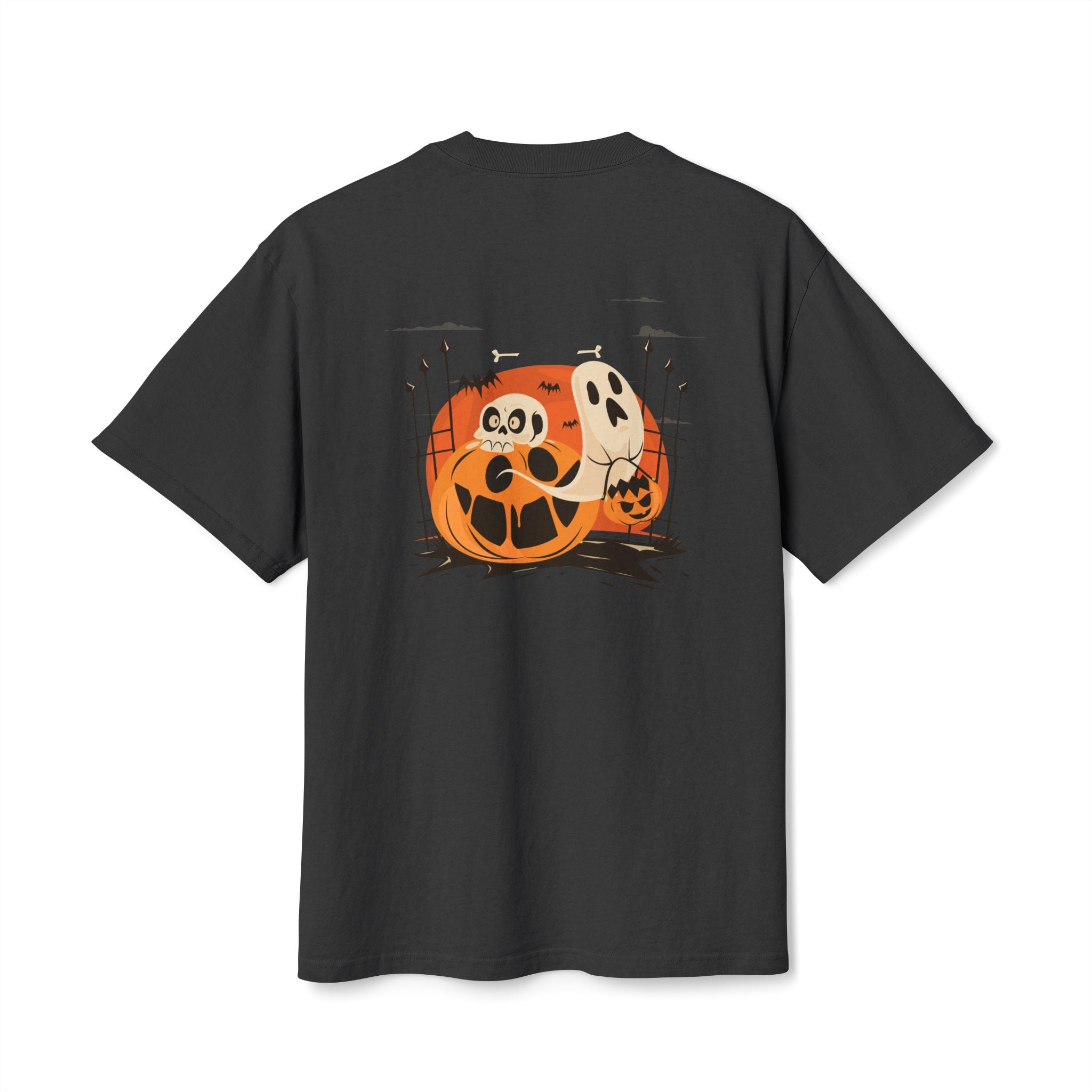 Halloween with Pumpkins | Unisex Heavy Faded Tee