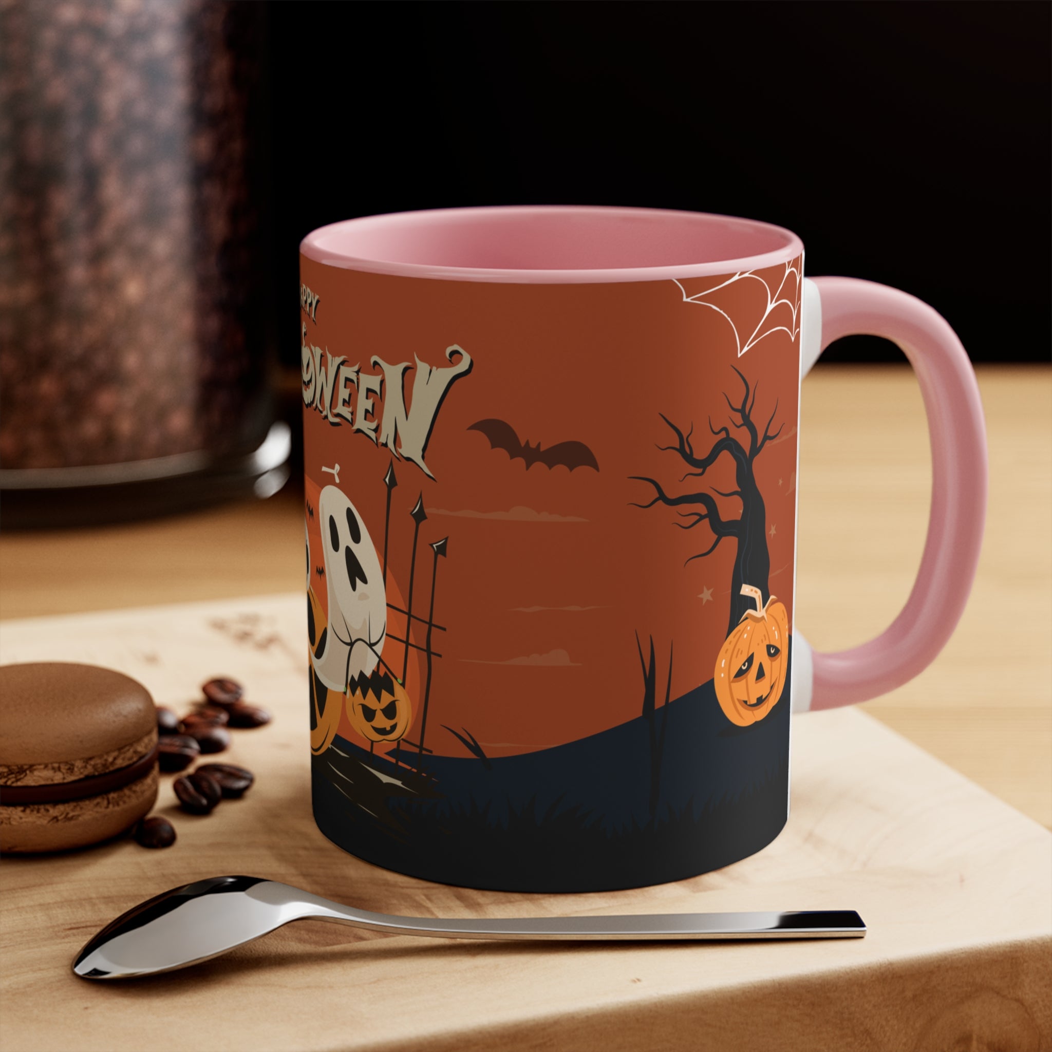 Happy Halloween with Pumpkin | Accent Mugs