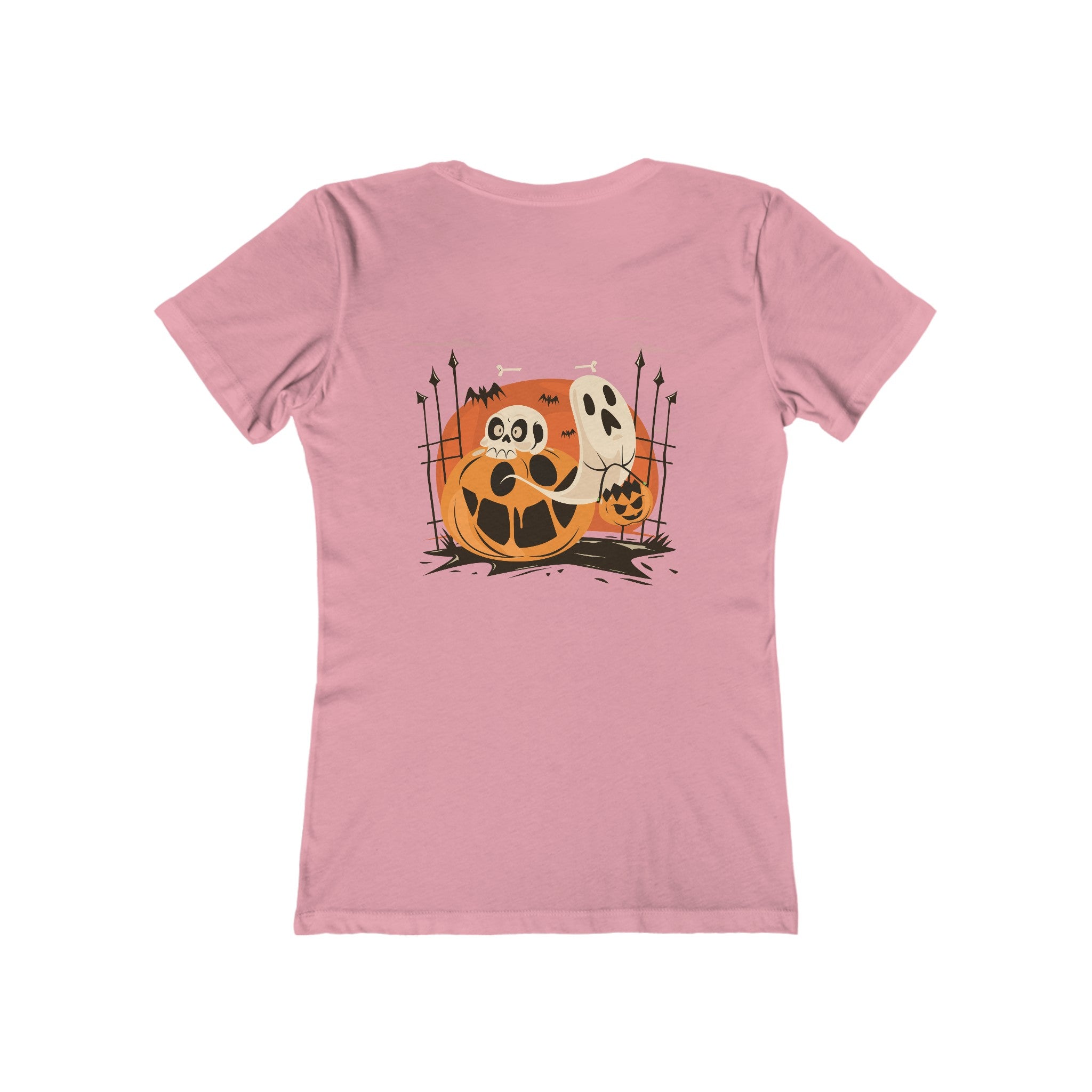 Halloween with Pumpkins | The Boyfriend Tee for Women
