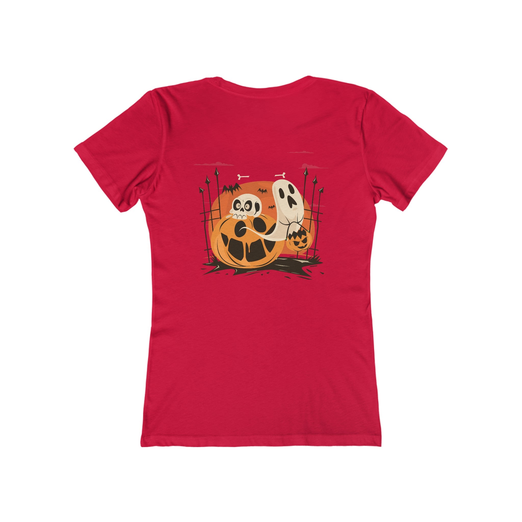 Halloween with Pumpkins | The Boyfriend Tee for Women
