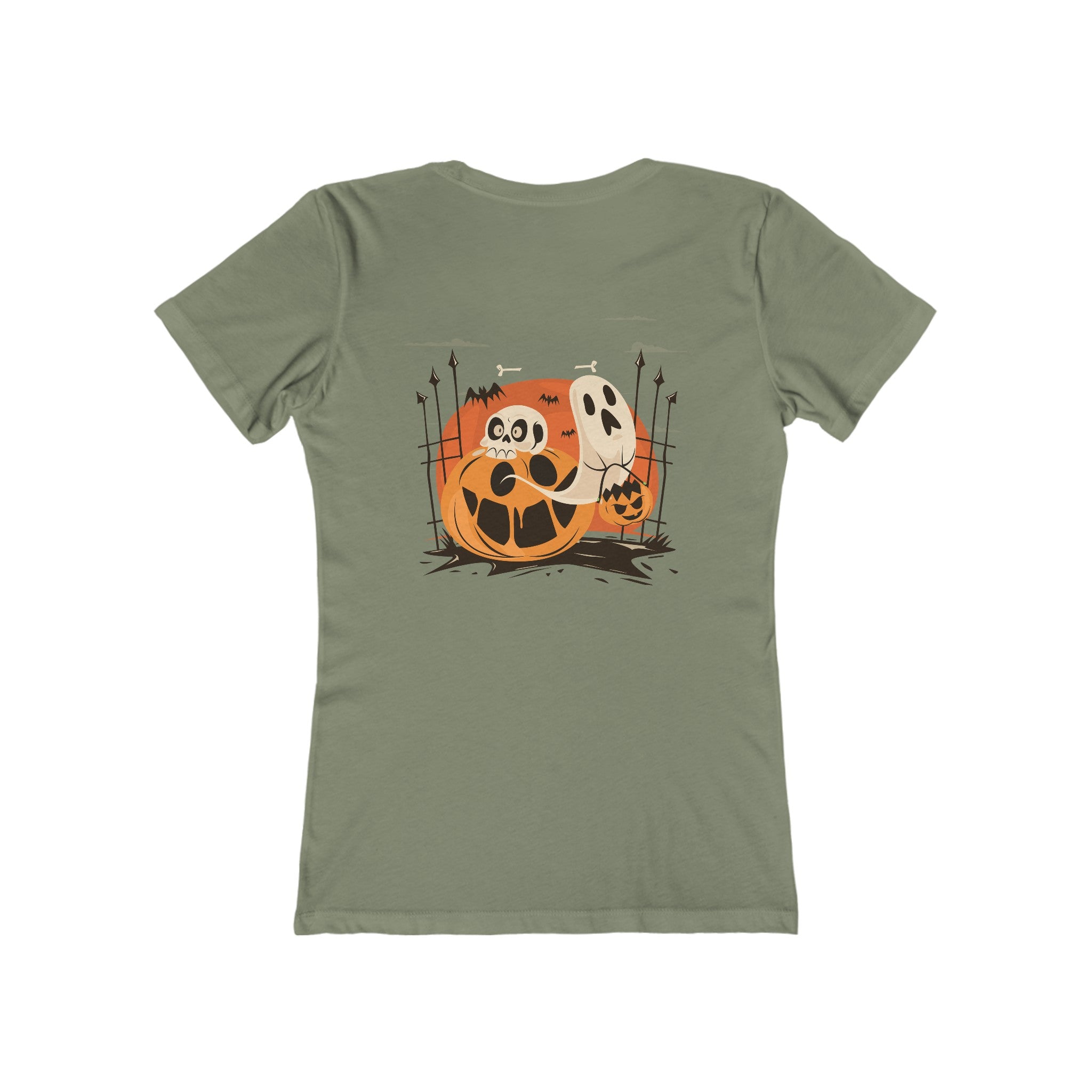 Halloween with Pumpkins | The Boyfriend Tee for Women