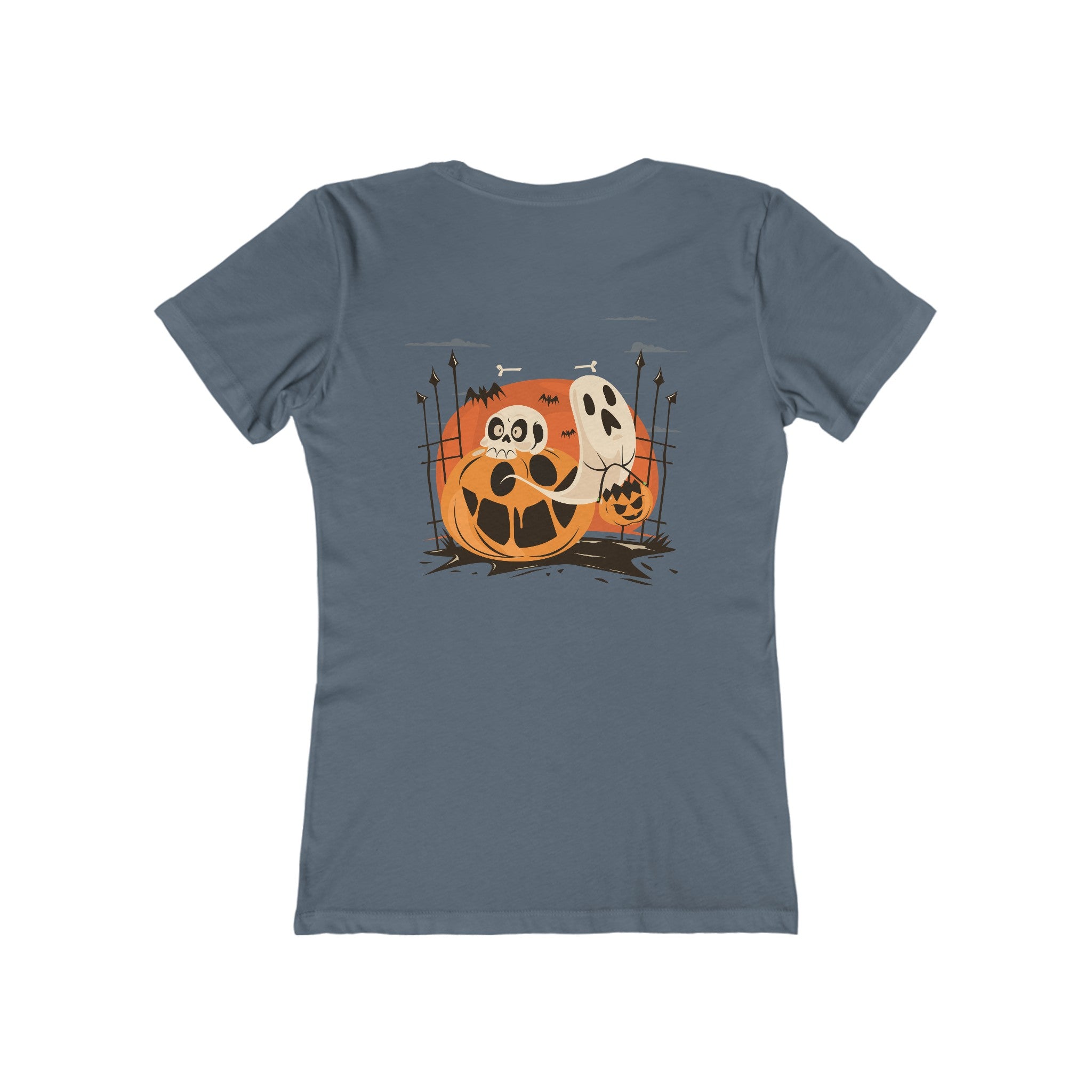 Halloween with Pumpkins | The Boyfriend Tee for Women