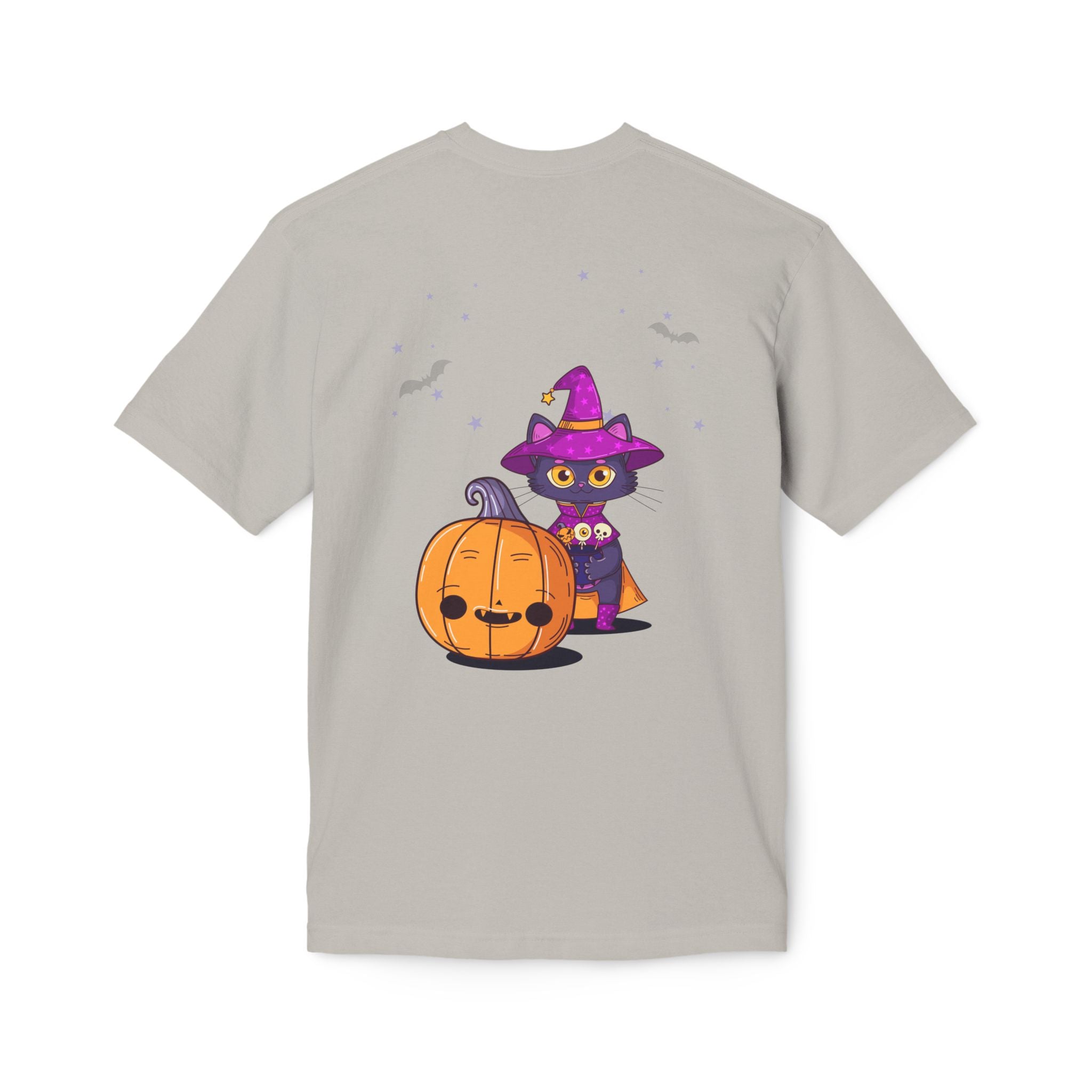 Halloween with Witch's Cats | Unisex Midweight T-shirt, Made in US