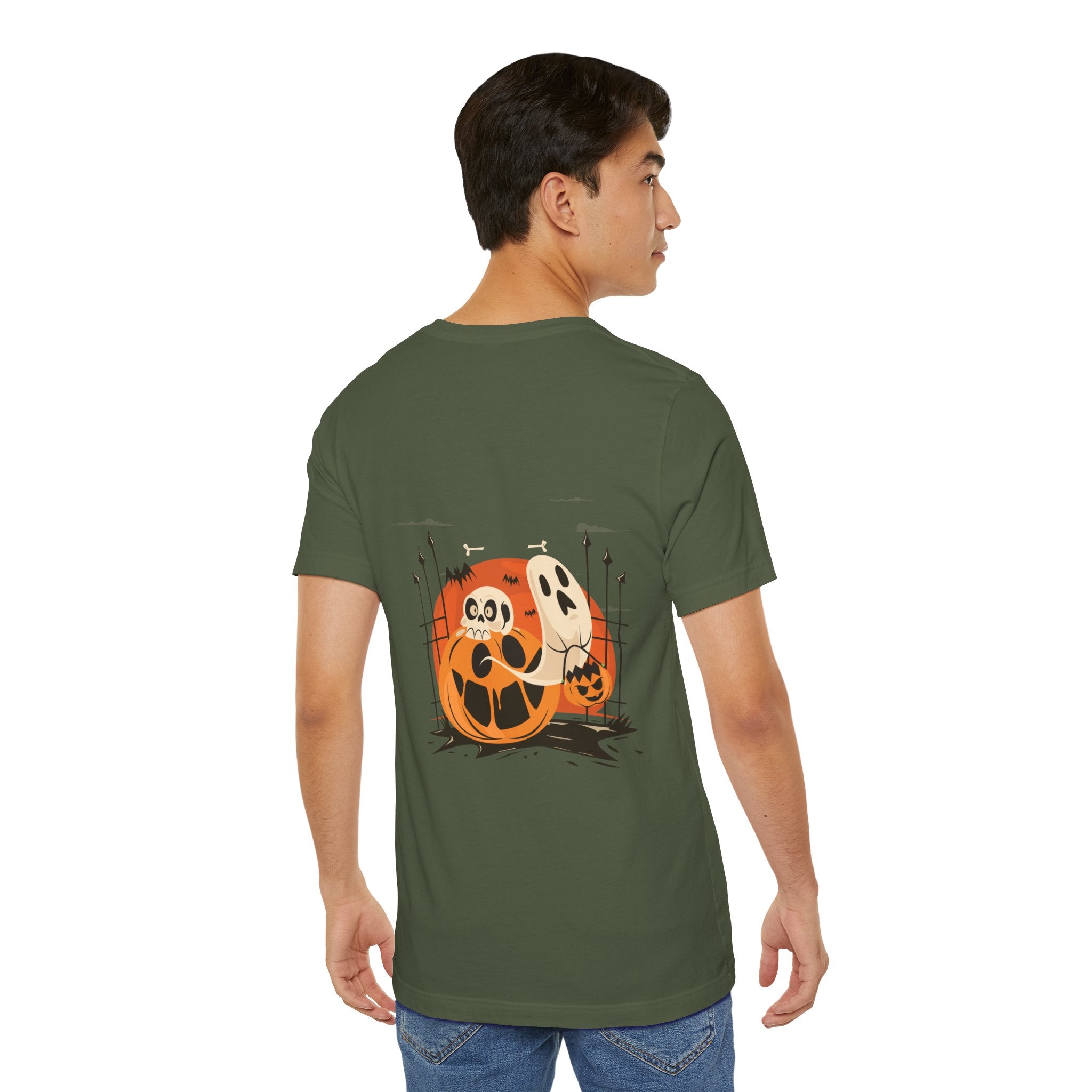 Halloween with Pumpkins | Unisex Jersey Short Sleeve Tee