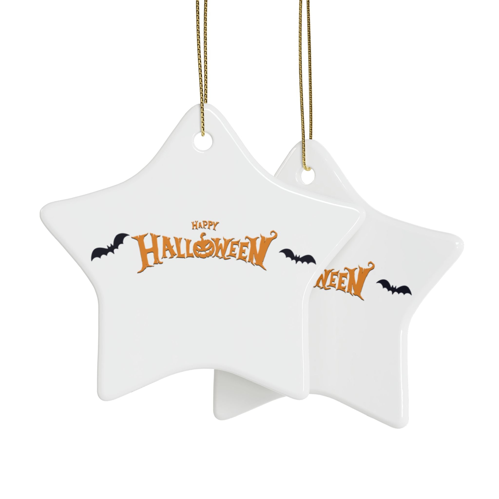 Halloween with Bats | Ceramic Ornaments