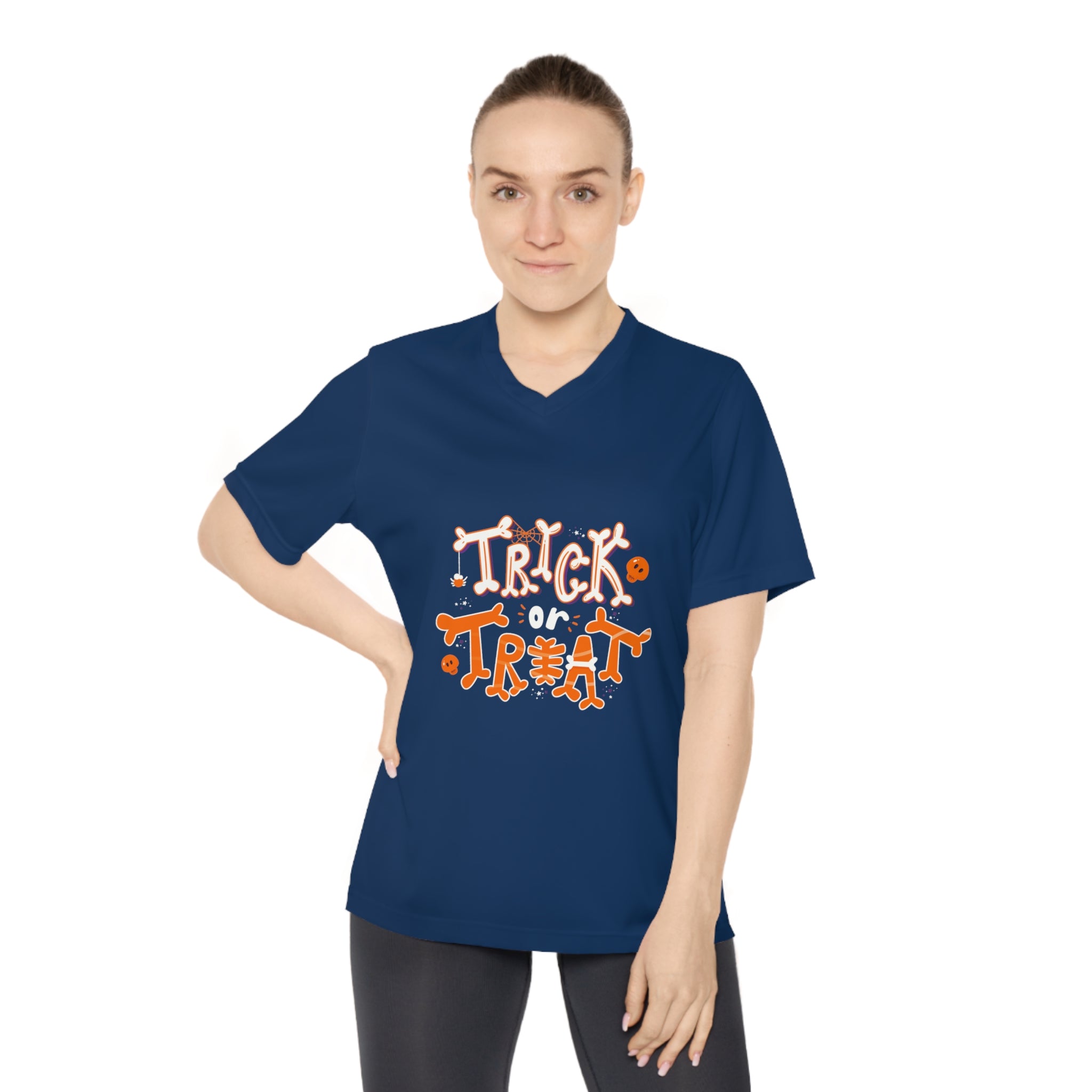 Halloween Trick or Treat | Women's Performance V-Neck T-Shirt