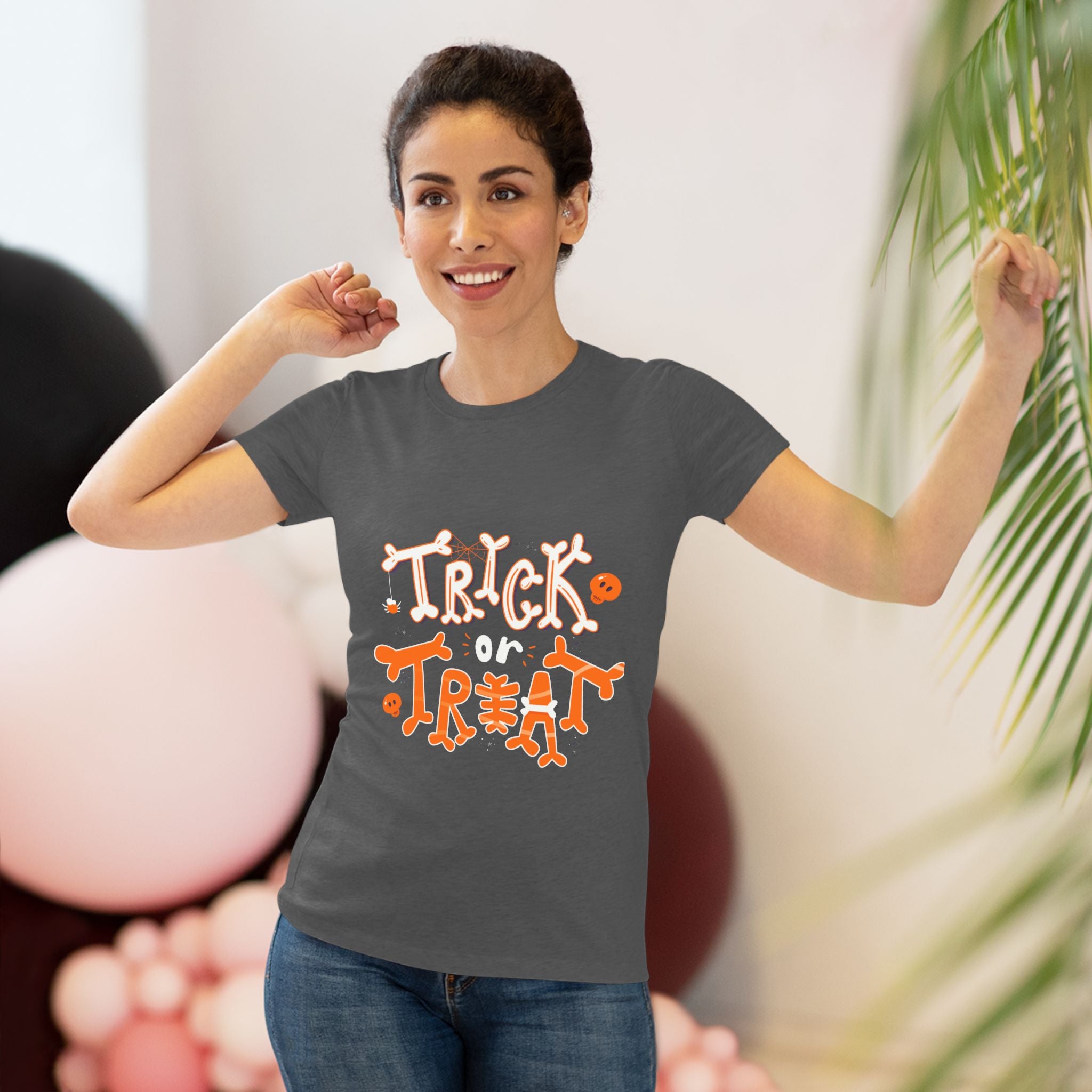 Halloween Trick or Treat | Women's Triblend Tee