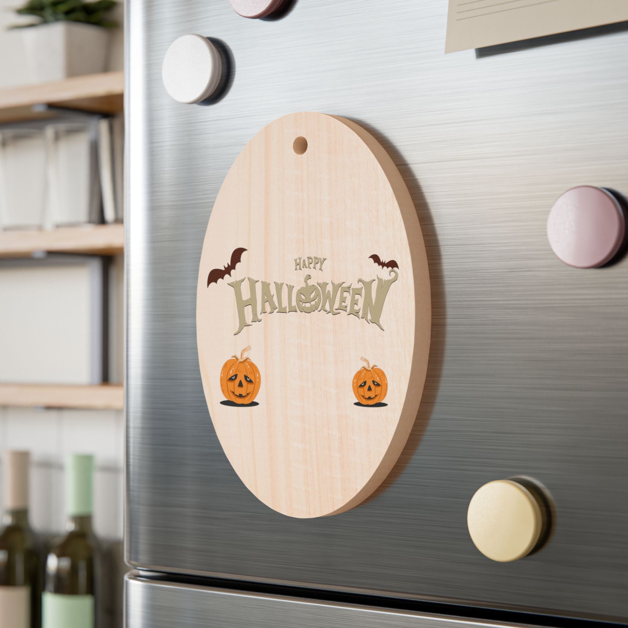 Happy Halloween with Pumpkin | Wooden Ornaments