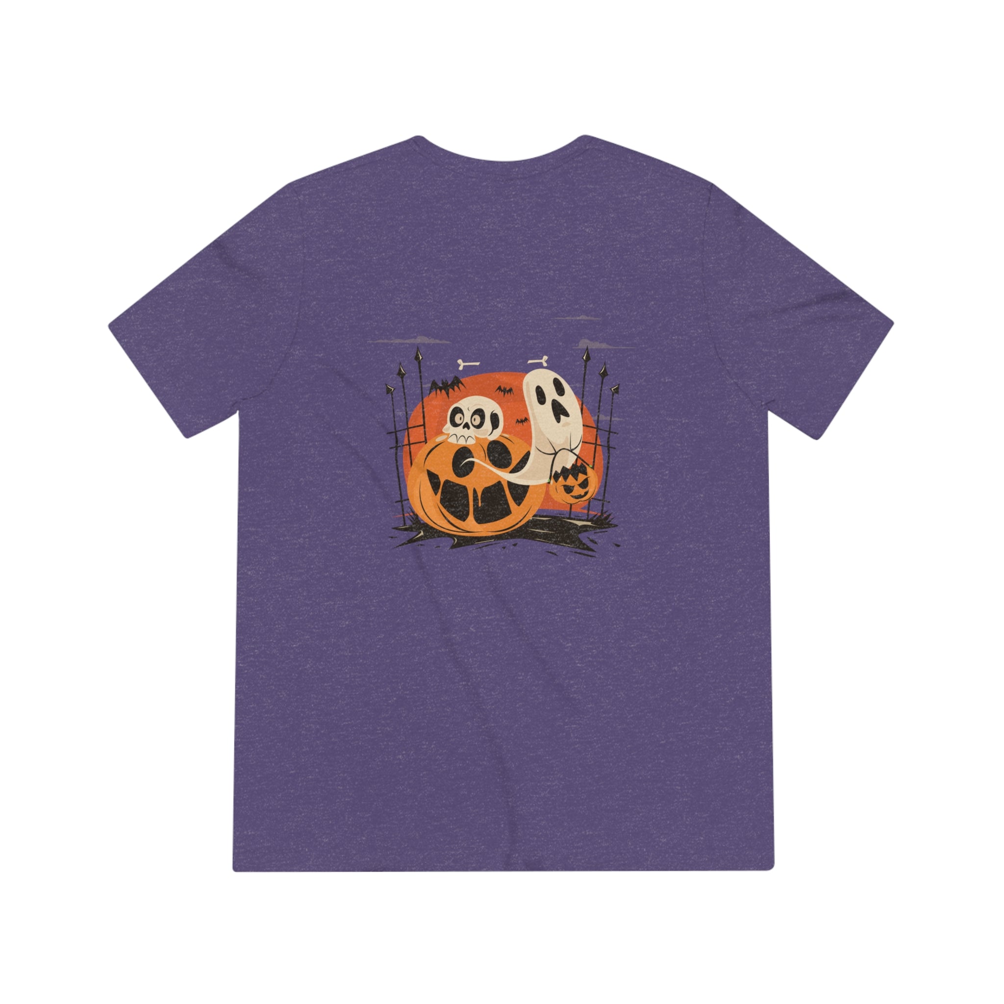 Halloween with Pumpkins | Unisex Triblend Tee