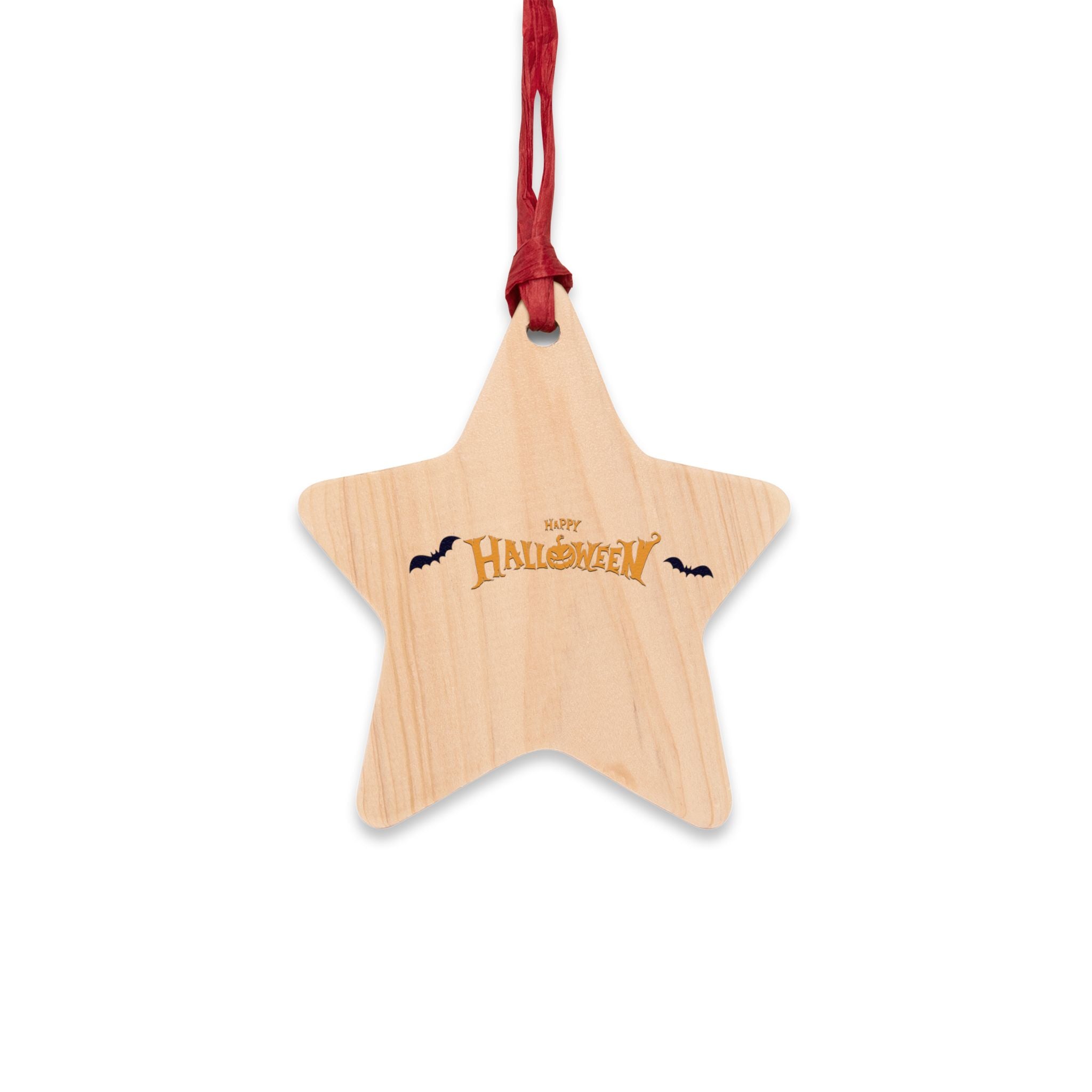 Halloween with Bats | Wooden Ornaments