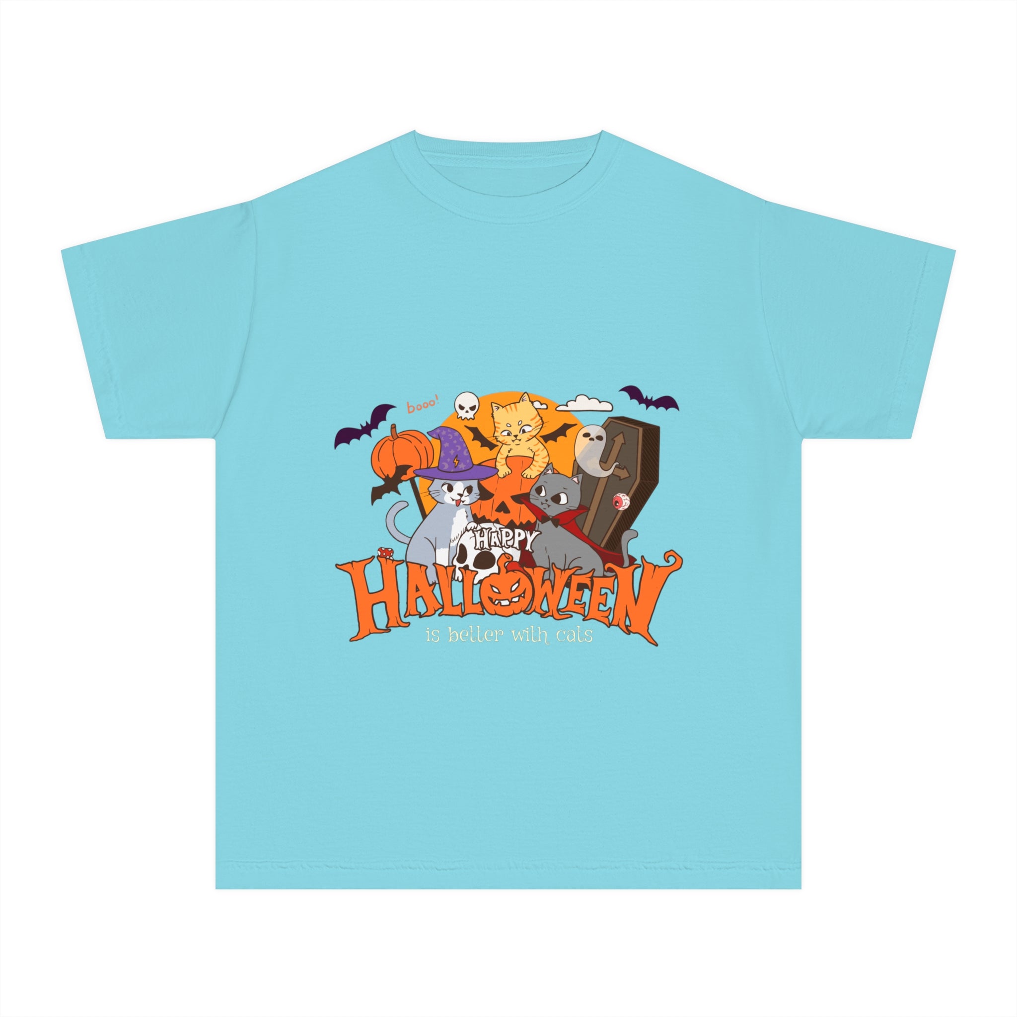 Halloween is Better with Cats | Youth Midweight Tee