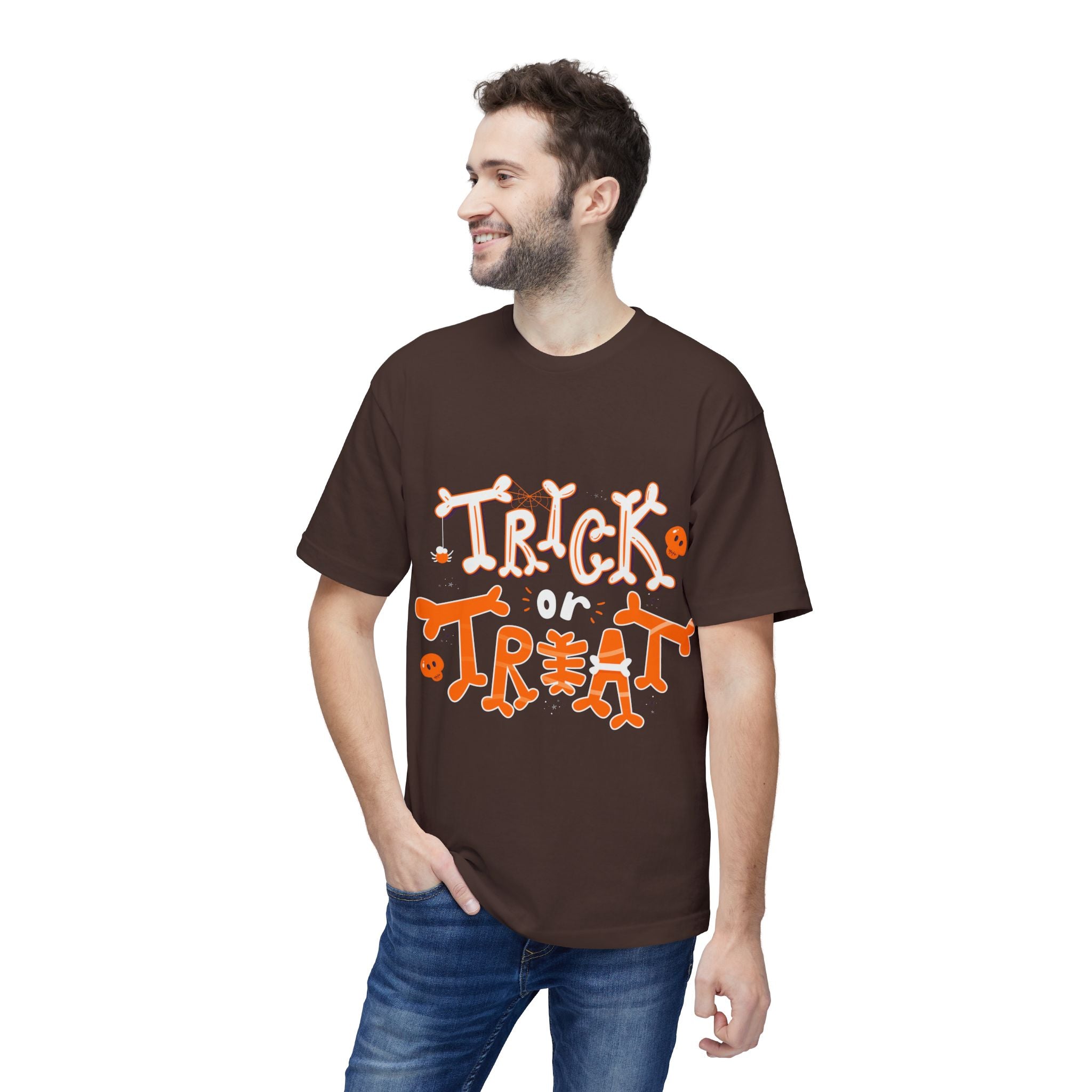 Halloween Trick or Treat | Unisex Midweight T-shirt, Made in US