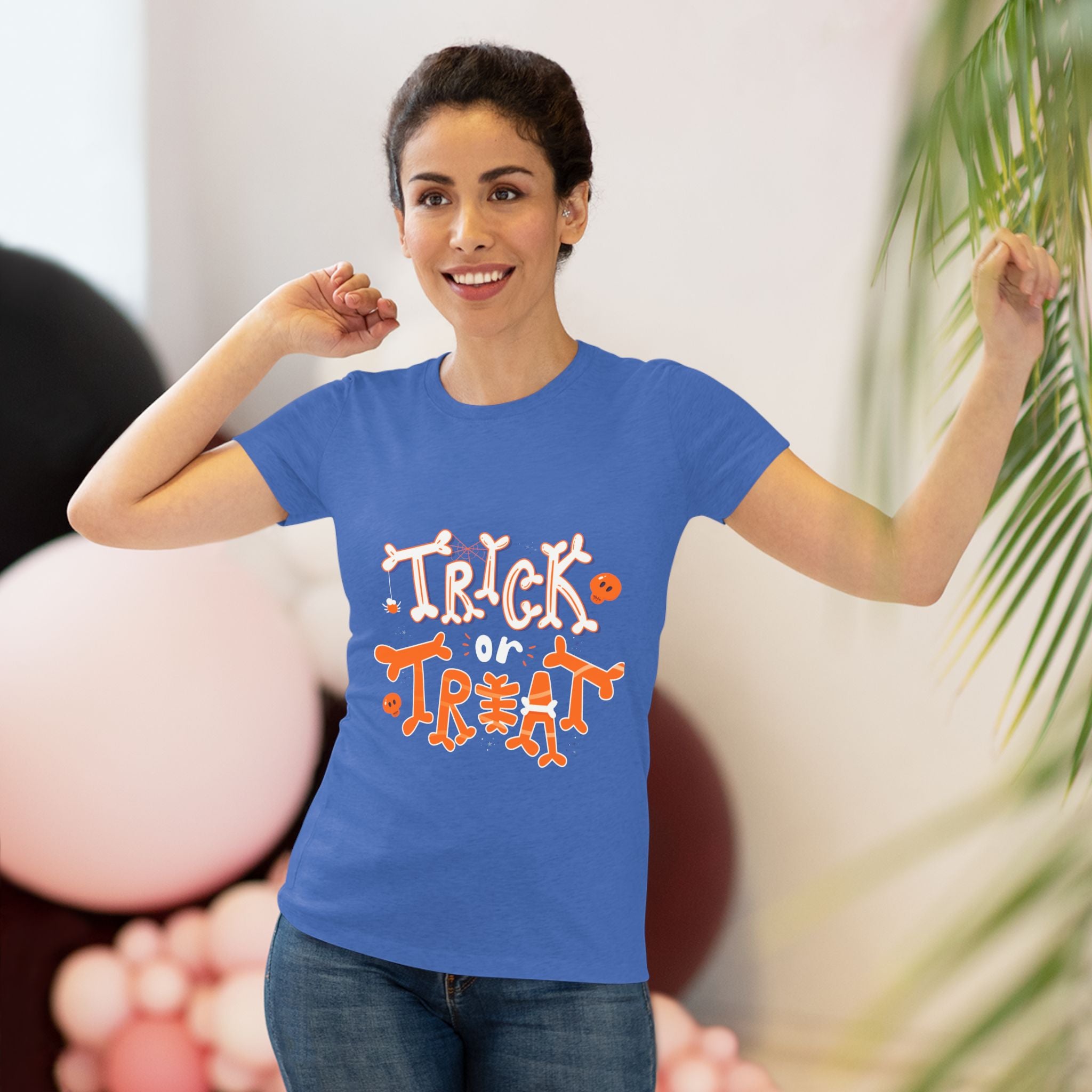 Halloween Trick or Treat | Women's Triblend Tee