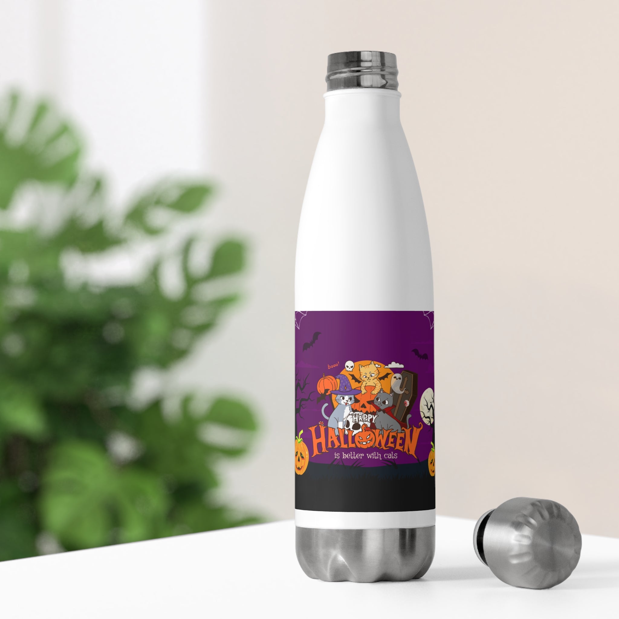 Happy Halloween is Better with Cats | Insulated Bottle