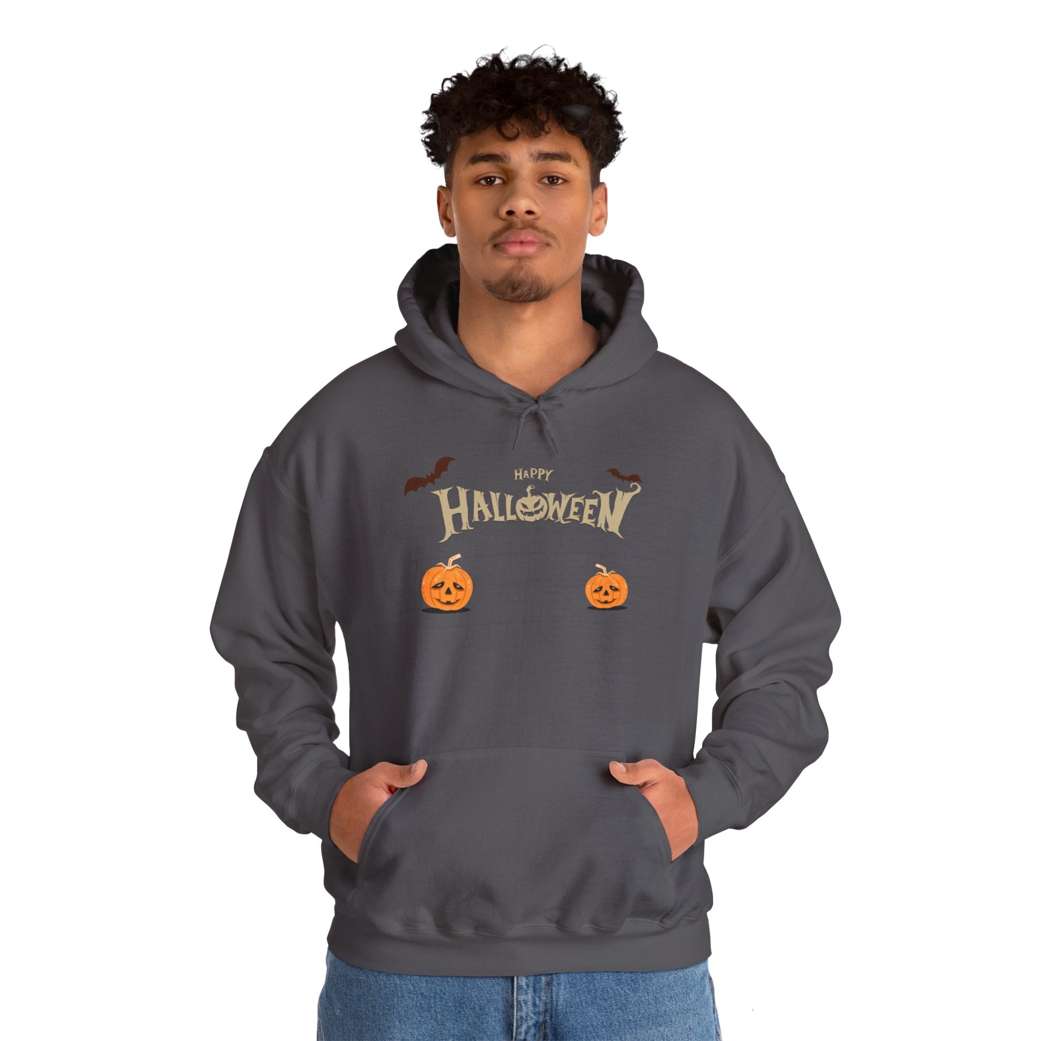 Halloween with Pumpkins | Unisex Heavy Blend Hooded Sweatshirt