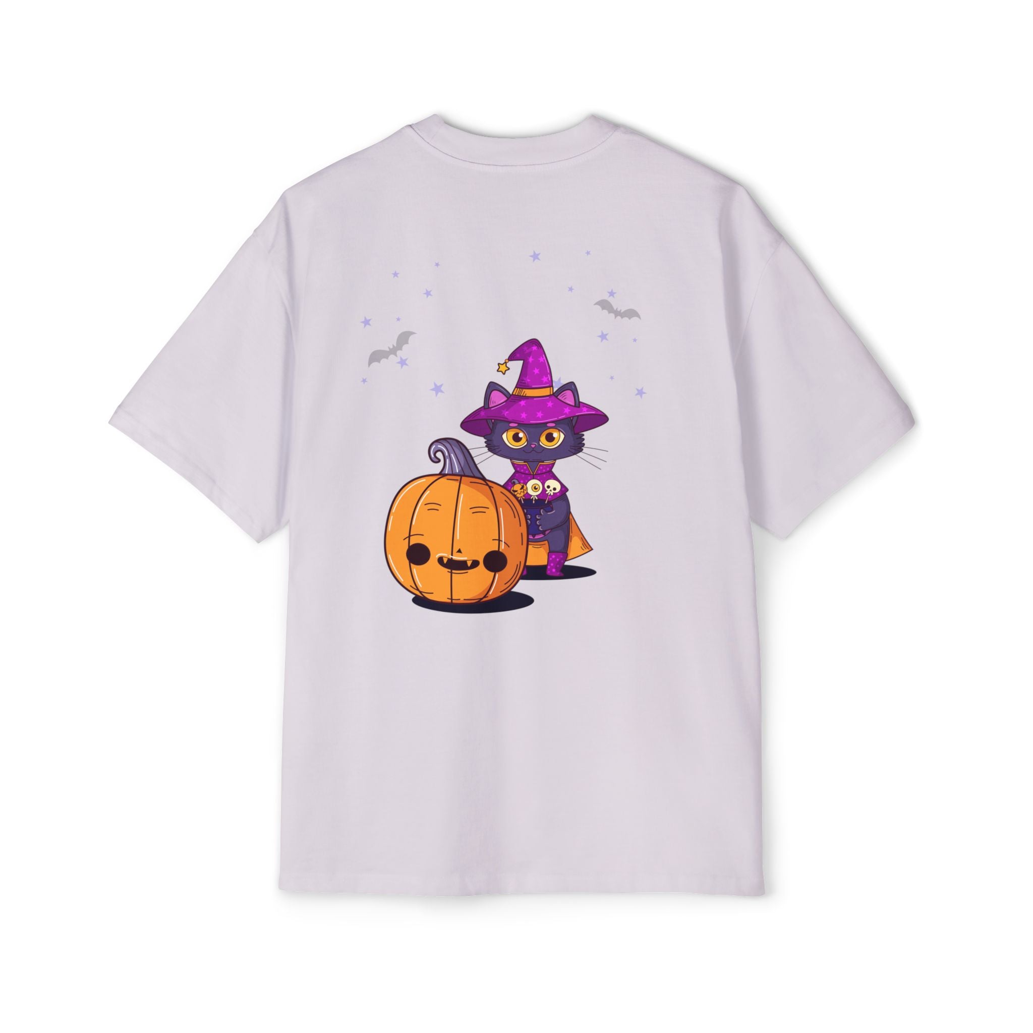 Halloween with Witch's Cats | Men's Heavy Oversized Tee