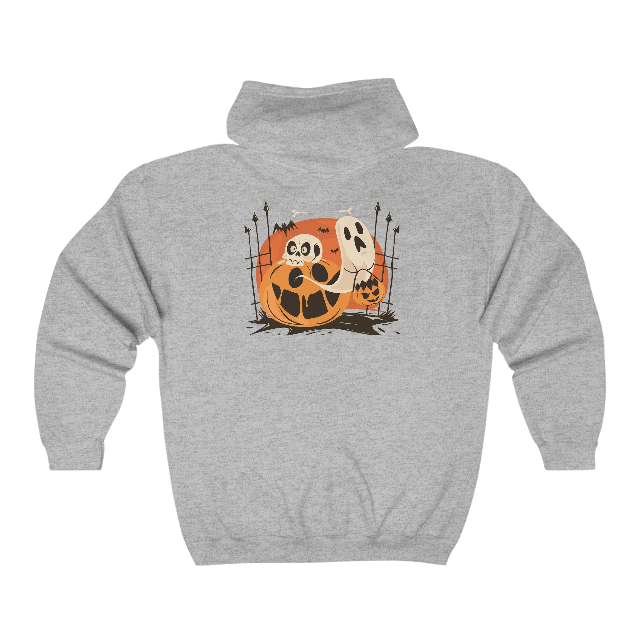 Halloween with Pumpkins | Unisex Heavy Blend Full Zip Hooded Sweatshirt