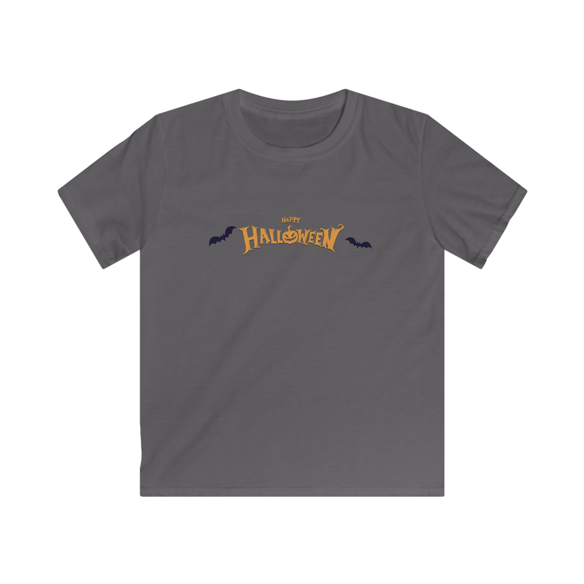 Halloween with Bats | Kids Softstyle Tee