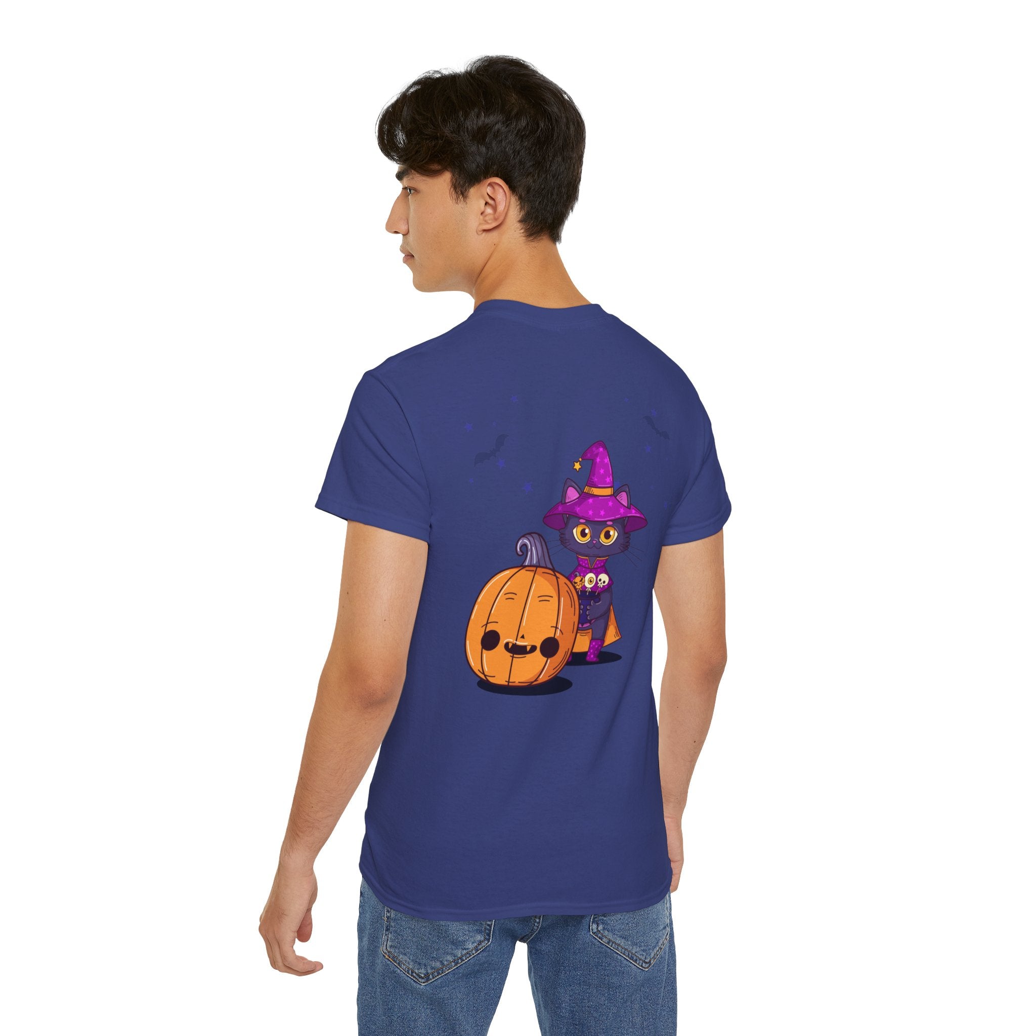 Halloween with Witch's Cats | Unisex Ultra Cotton Tee