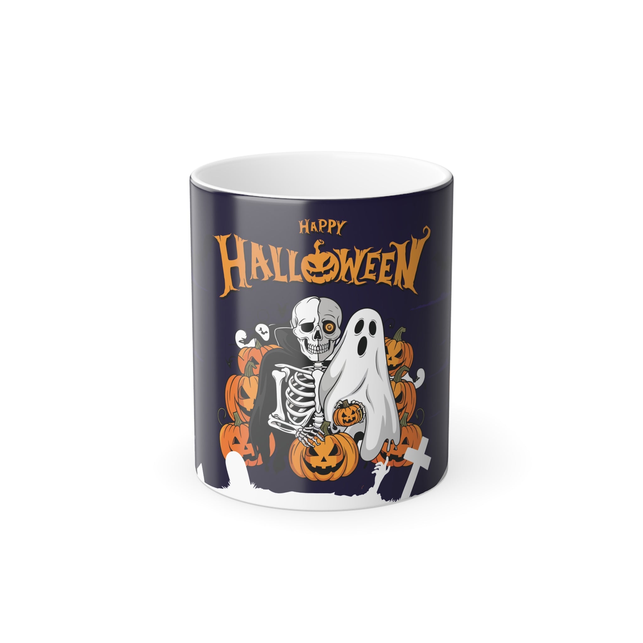Halloween is Better with Skeleton | Color Morphing Mug