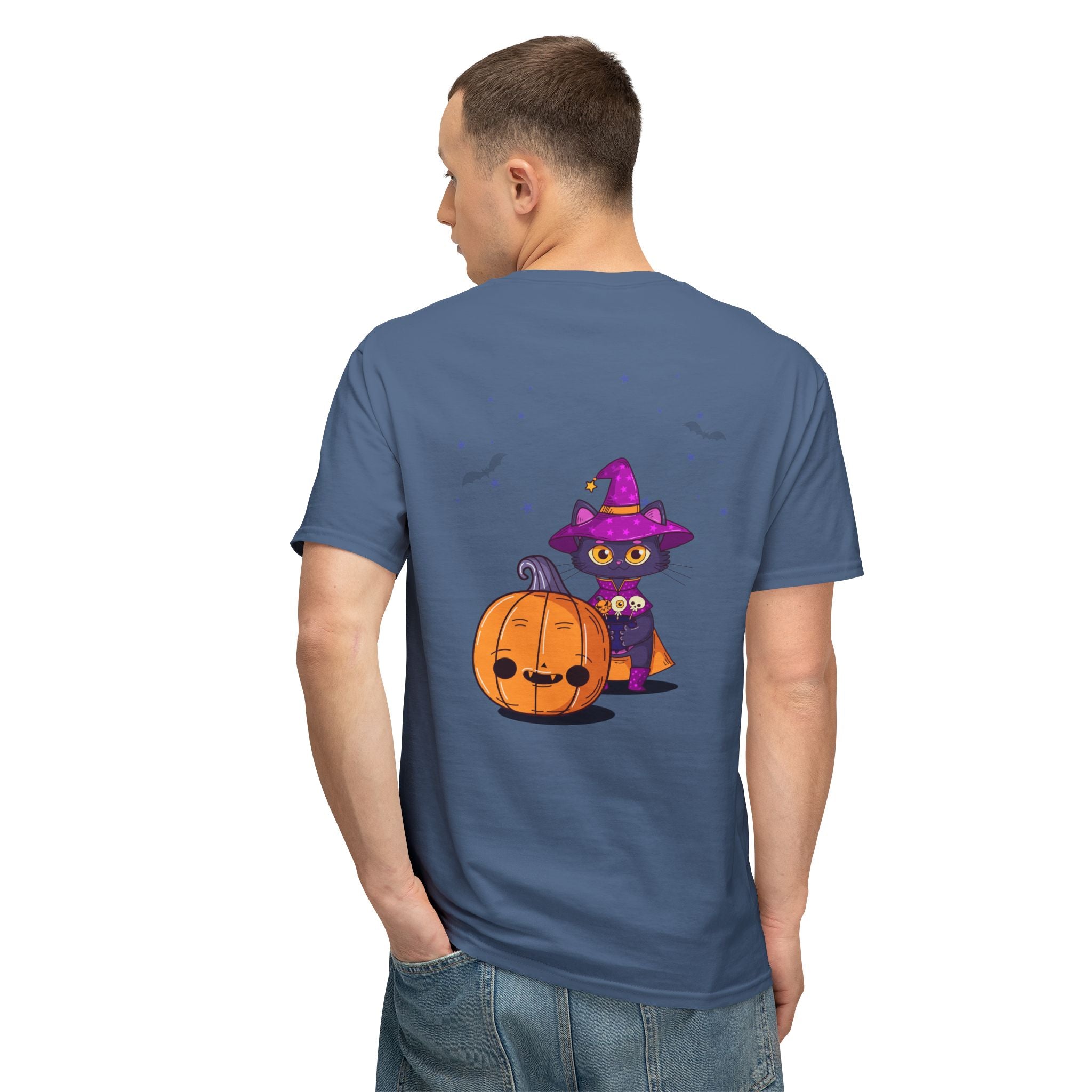 Halloween with Witch's Cats | Unisex HD Cotton™ T-shirt