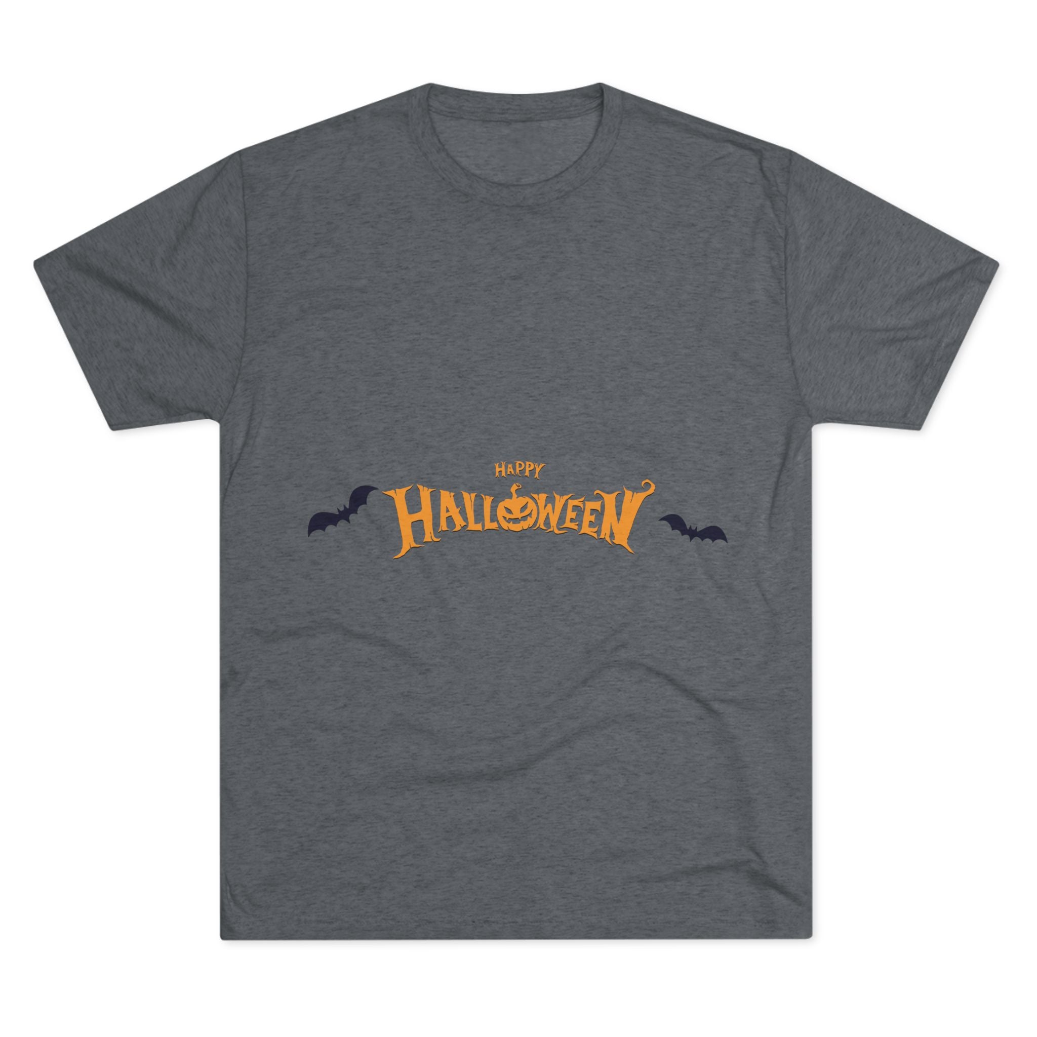 Halloween with Bats | Unisex Tri-Blend Crew Tee
