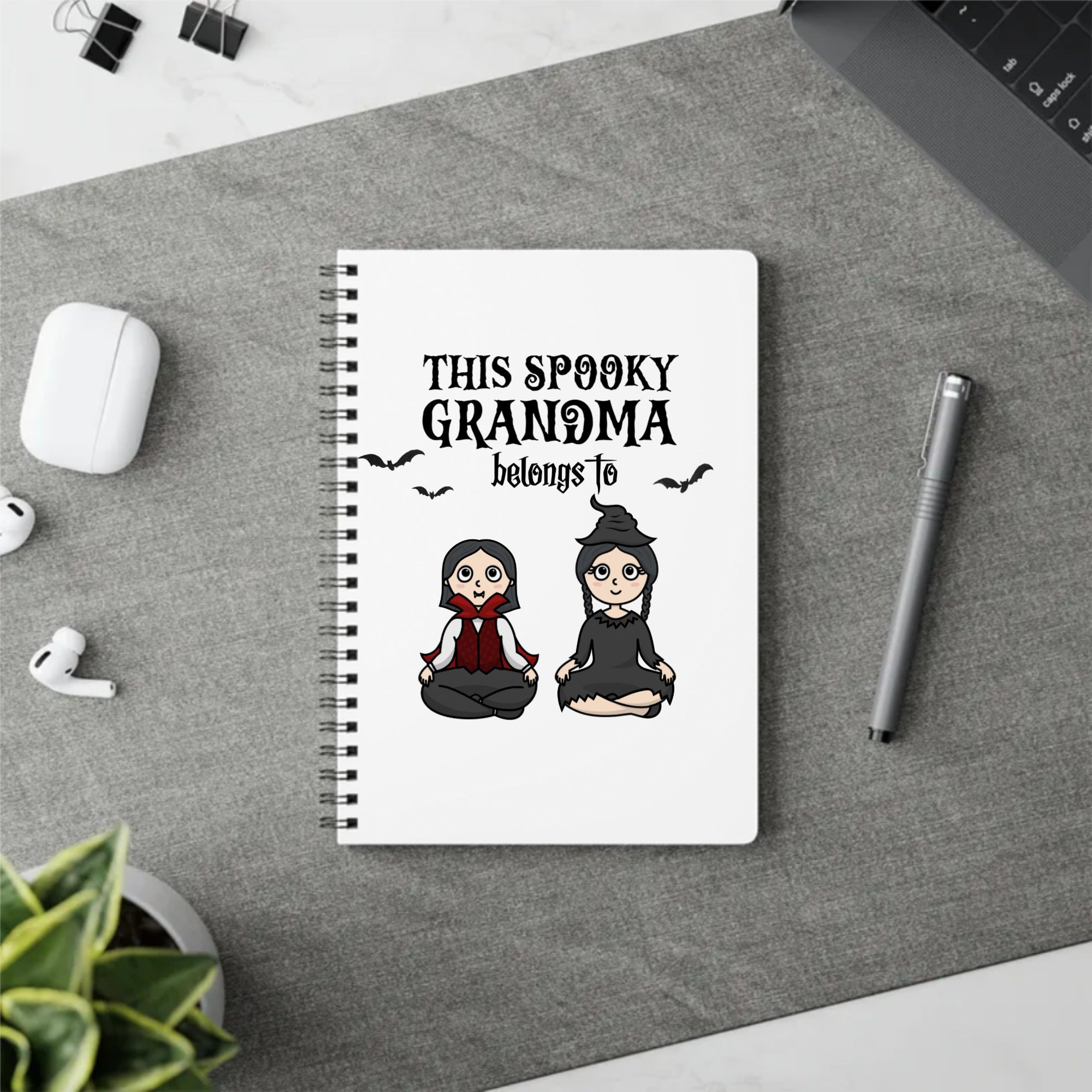 This Spooky Grandma Belongs to | Wiro Bound Softcover Notebook