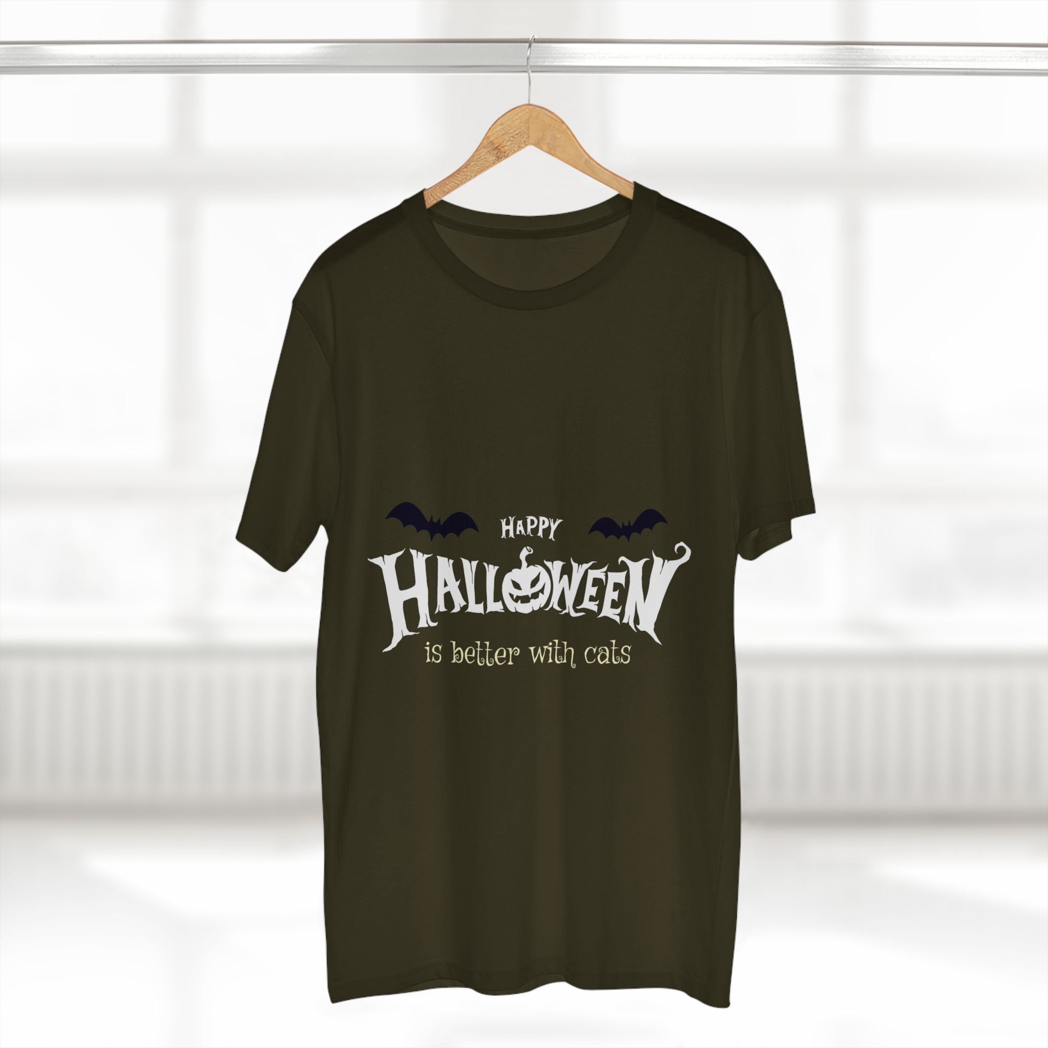Halloween with Witch's Cats | Men's Staple Tee