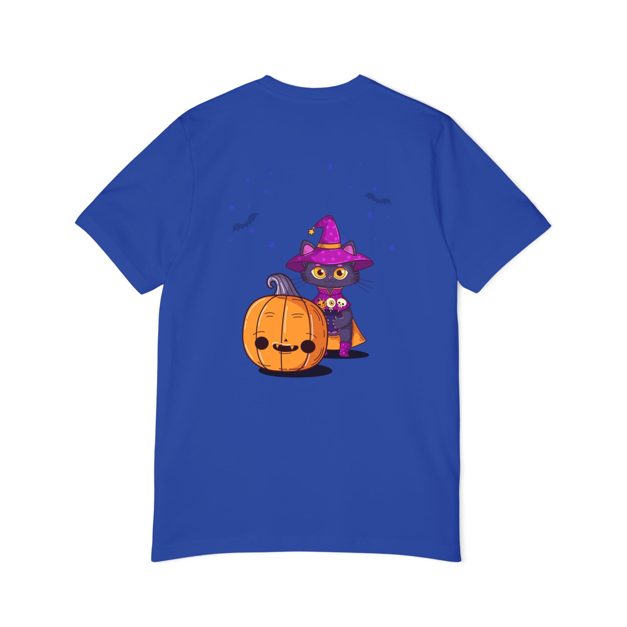 Halloween with Witch's Cats | USA-Made Unisex Short-Sleeve Jersey T-Shirt