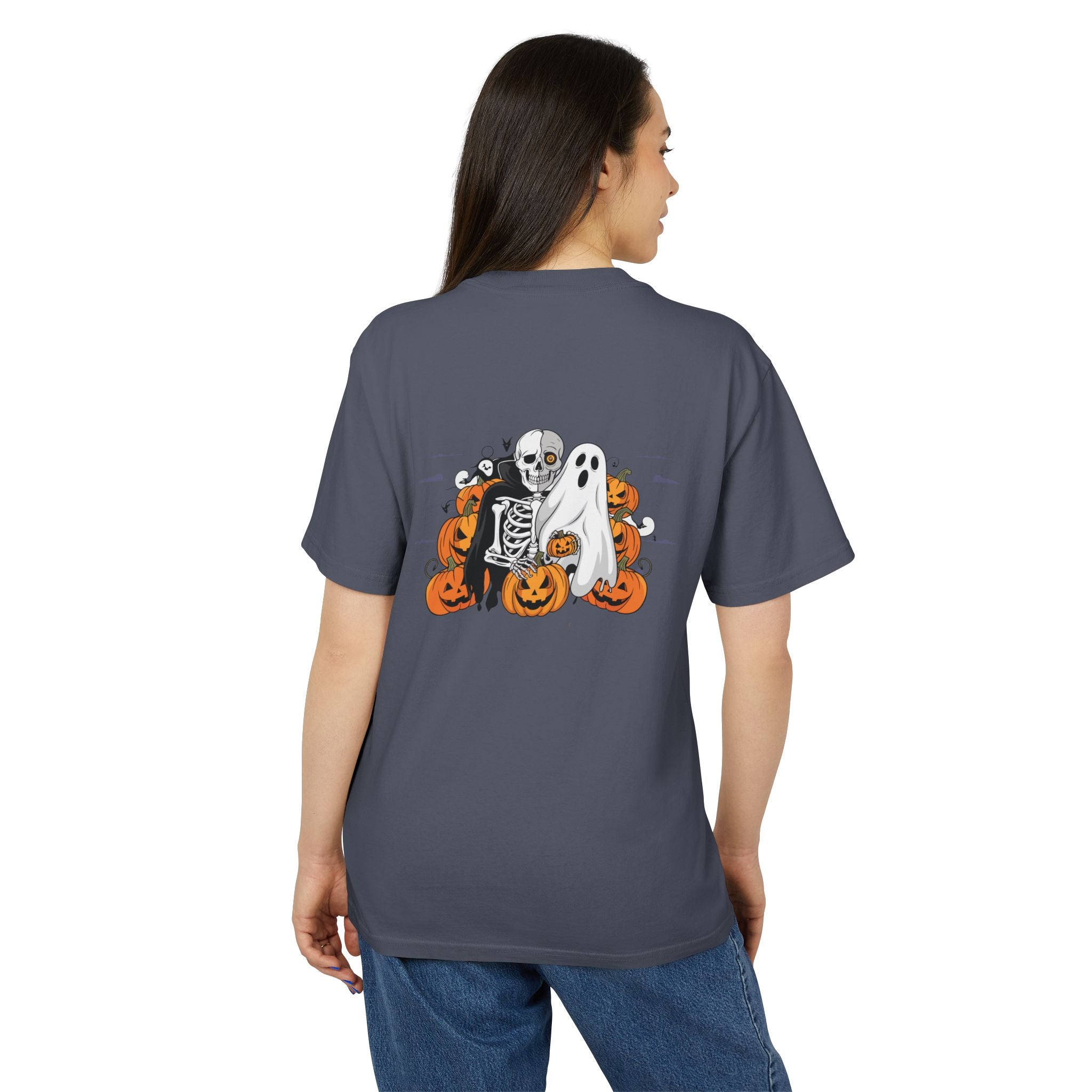 Halloween with Bats | Unisex Heavy Faded Tee