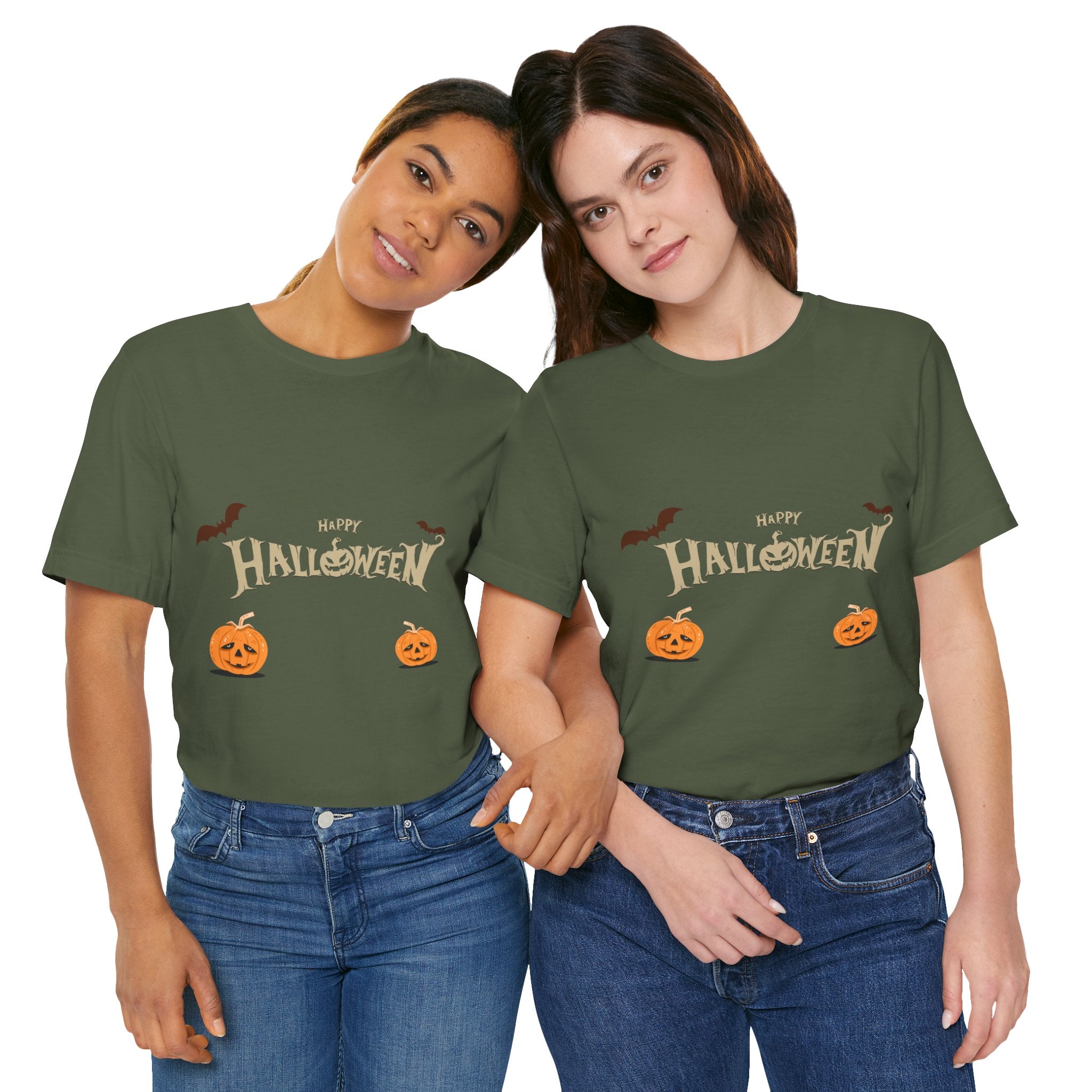 Halloween with Pumpkins | Unisex Jersey Short Sleeve Tee