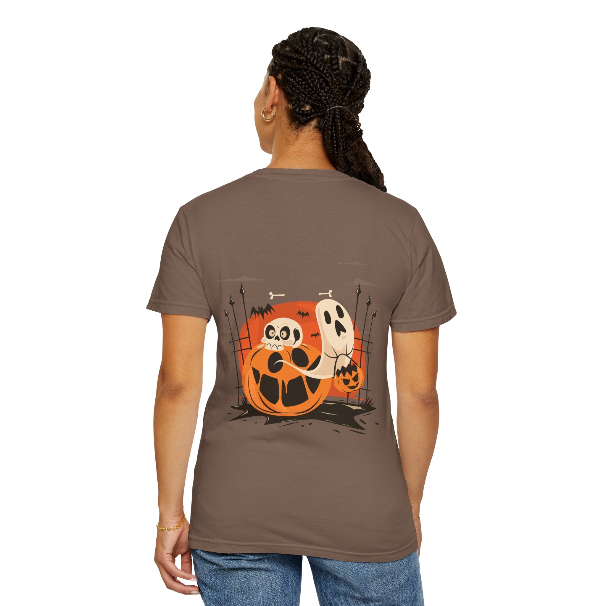 Halloween with Pumpkins | Unisex Garment-Dyed T-shirt