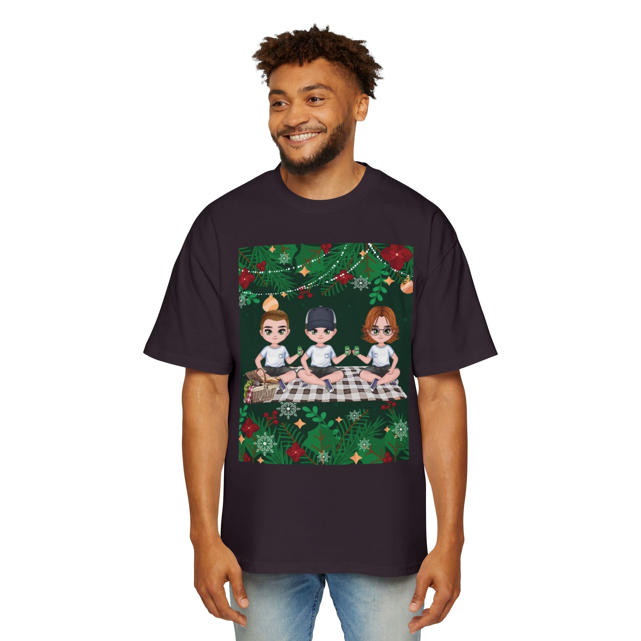 Christmas Family | Men's Heavy Oversized Tee